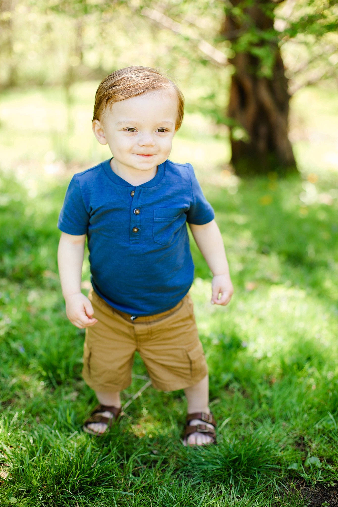 Caysen joined the competition — help win amazing prizes! baby, blue, child, child_model, grass, grass_family, green, happy, male, people, people_in_nature, person, photograph, photography, plant, portrait, smile, standing, summer, toddler