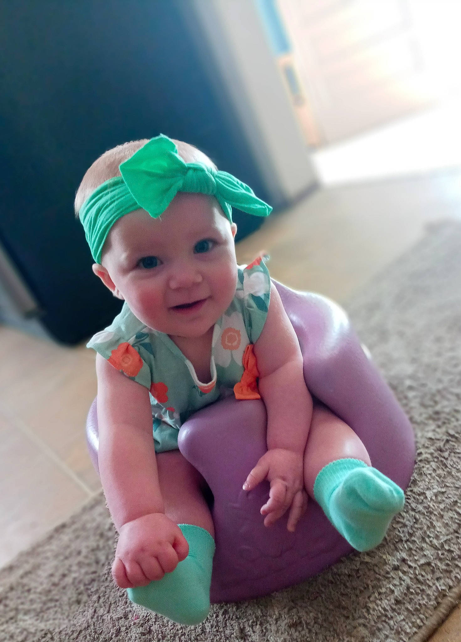 Adalynn is registered to the contest to win money with this photo: baby, baby_toddler_clothing, baseball_cap, cap, child, costume_hat, face, fashion_accessory, fictional_character, flooring, fun, grass, happy, headgear, headwear, party_supply, person, personal_protective_equipment, sitting, smile