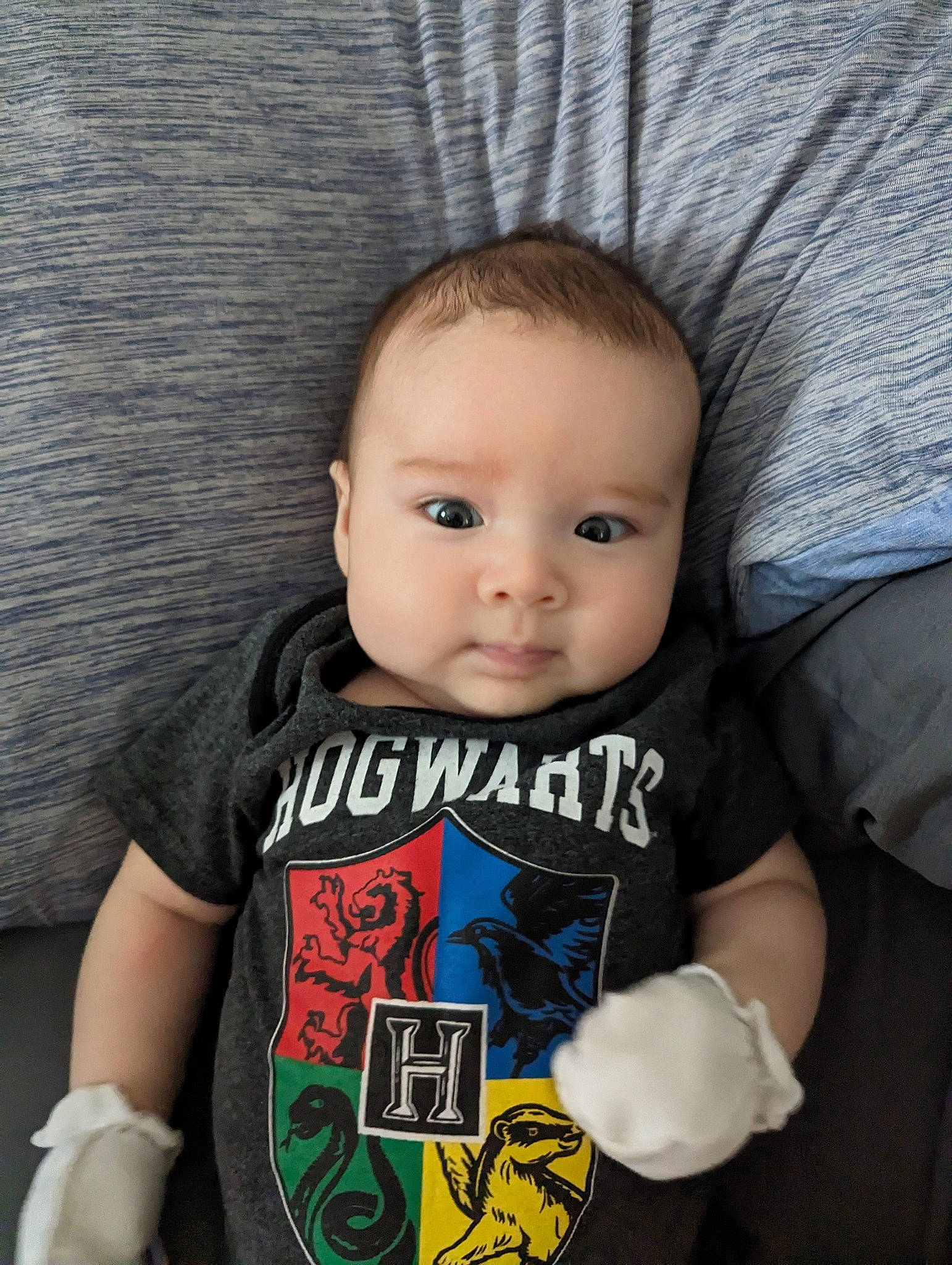 Graham joined the competition — help win amazing prizes! arm, baby, baby_toddler_clothing, cheek, child, cool, couch, eye, eyebrow, eyelash, flash_photography, iris, lip, nose, person, skin, sleeve, smile, t_shirt, textile