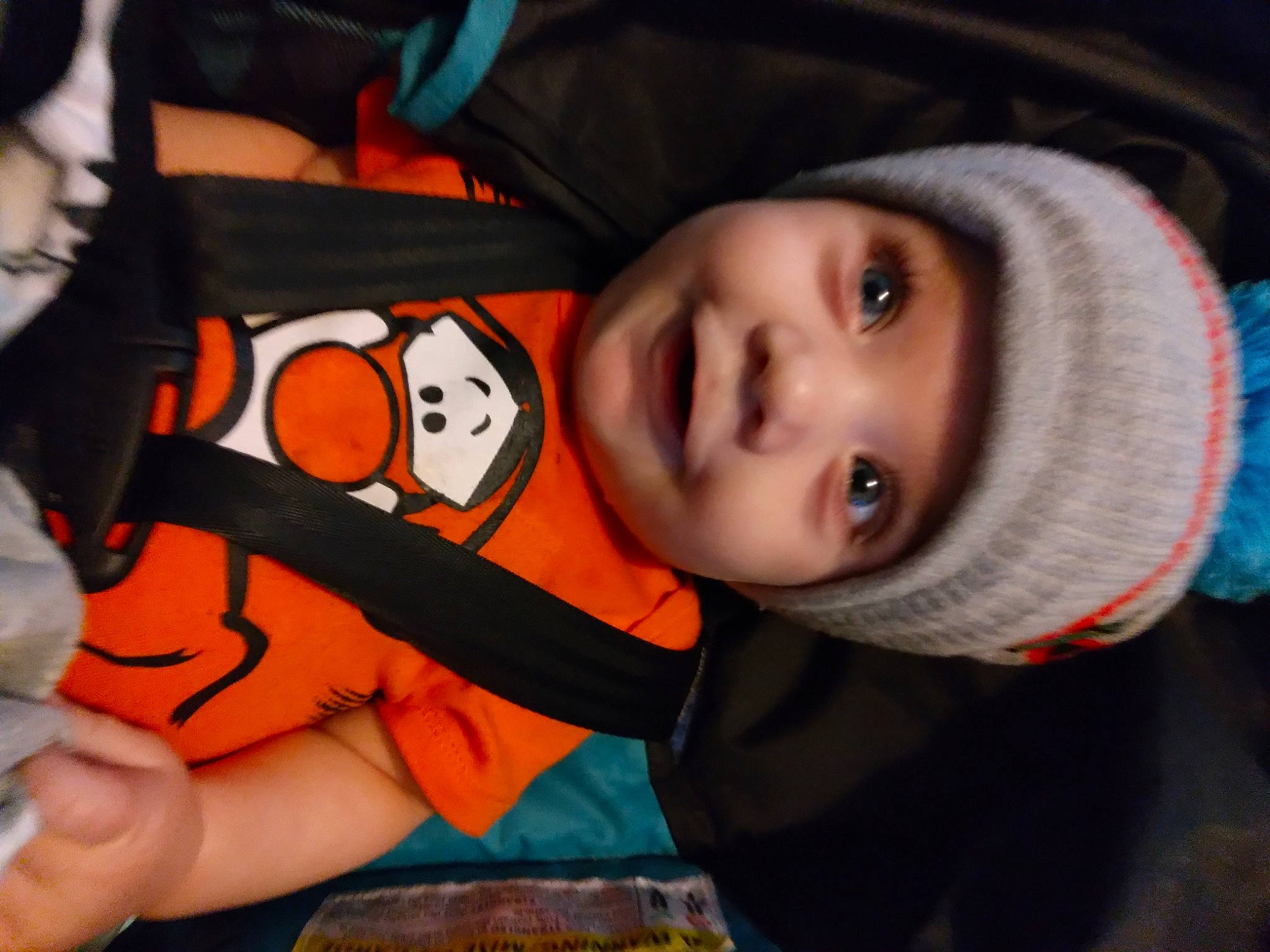 Marcus joined the competition — help win amazing prizes! baby, calabaza, cheek, child, eye, facial_expression, fun, happy, headwear, human_body, iris, mammal, mouth, nose, orange, person, product, toddler, tree, trick_or_treat
