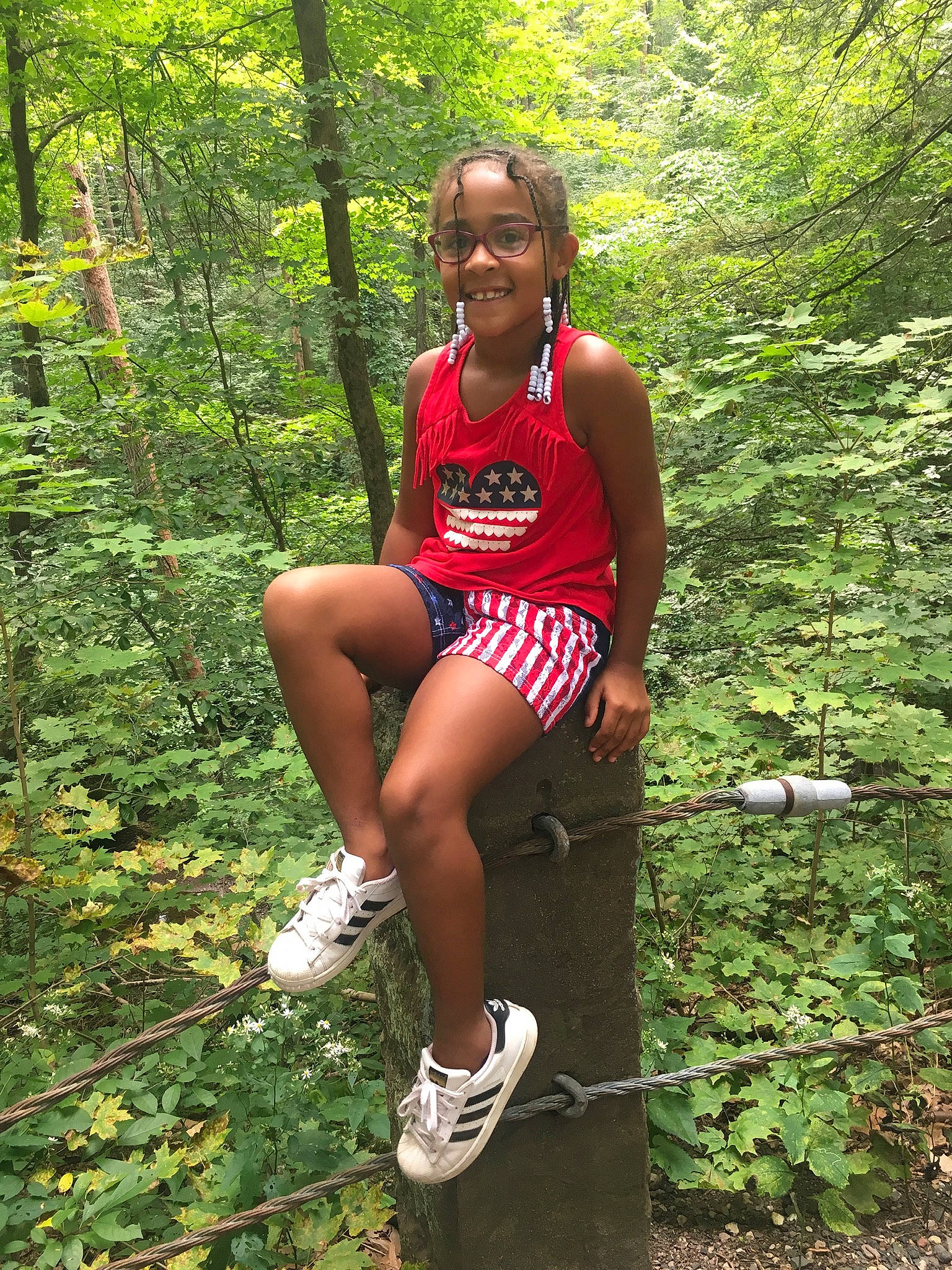 Aziah joined the competition — help win amazing prizes! joy, jungle, leisure, person, recreation, tree