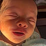Dakota joined the competition — help win amazing prizes! newborn, baby, face, sleeping, blanket, soft, close_up, infant, skin, mouth, closed_eyes, child, portrait, cute, warm_light, peaceful, head, baby_clothes, indoors, young