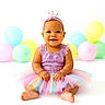 Kailani is registered to the contest to win money with this photo: baby, tutu, headband, balloons, smile, happy, pastel_colors, dress, barefoot, sitting, portrait, cute, child, celebration, studio, colorful, sparkle, fun, joy, birthday