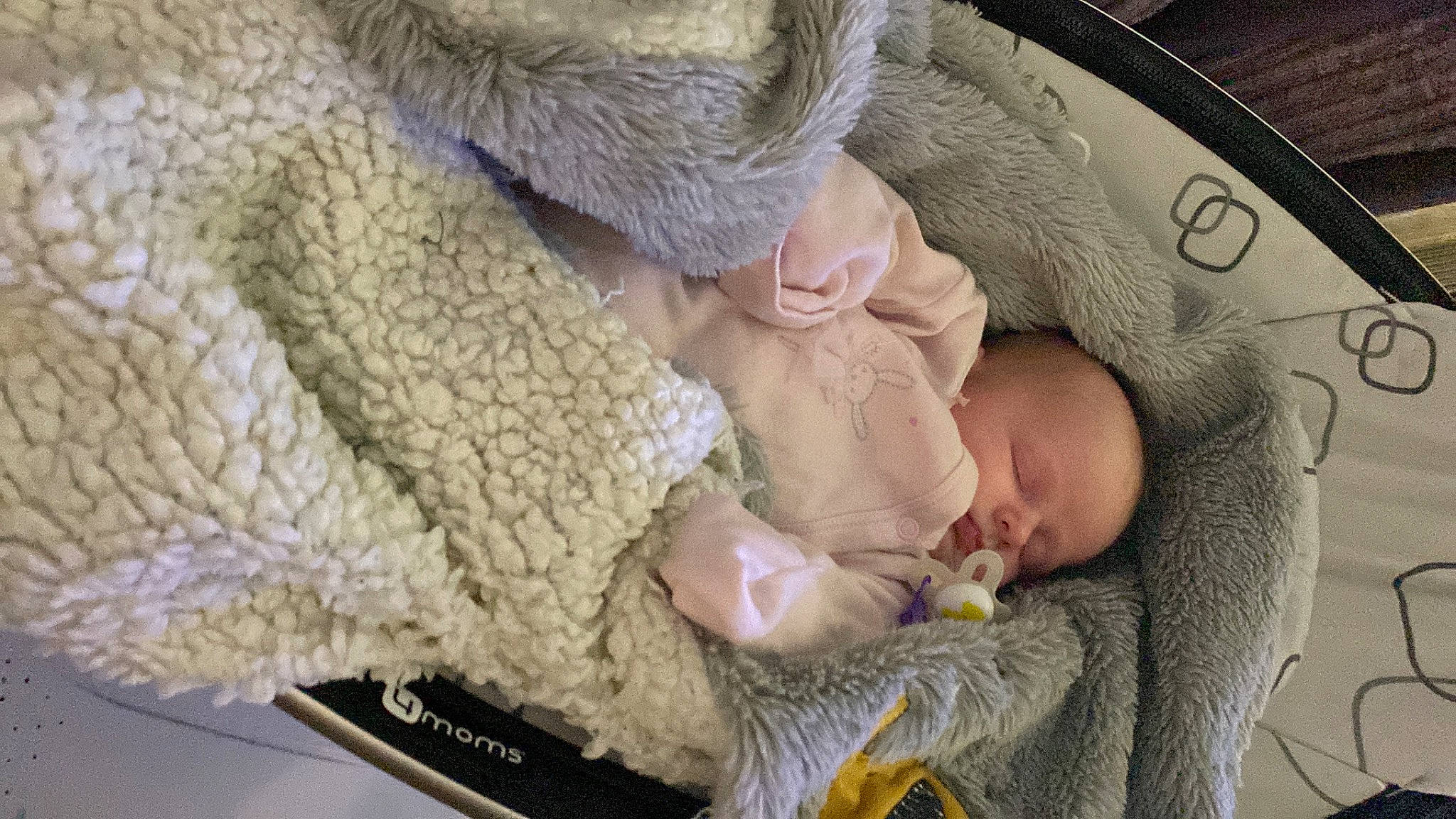 Elena joined the competition — help win amazing prizes! baby, baby_products, baby_safety, baby_sleeping, baby_toddler_clothing, beige, cheek, child, comfort, fur, infant_bed, knit_cap, linens, nap, person, skin, sleep, textile, toddler, wool