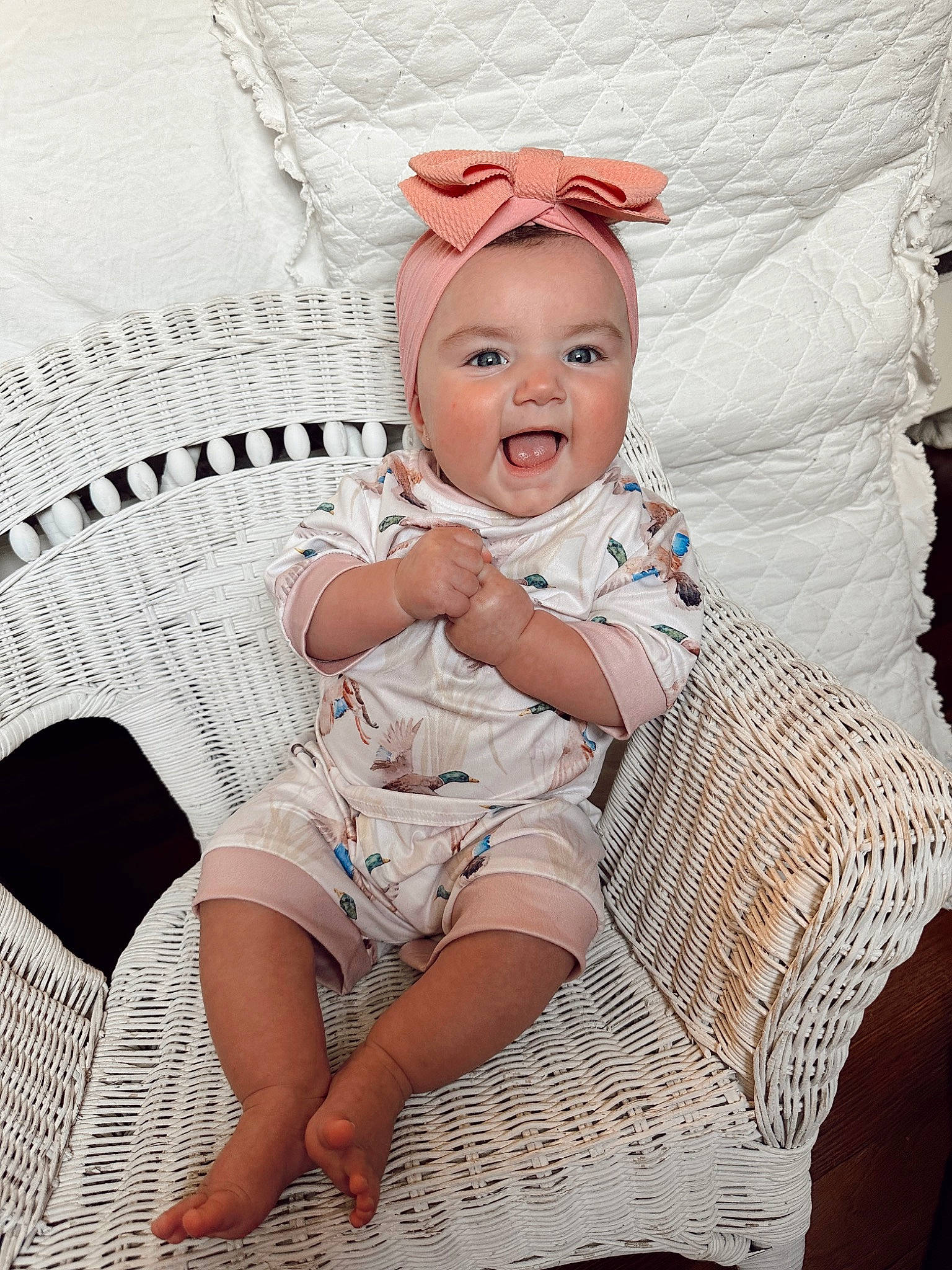 Indy-kate is registered to the contest to win money with this photo: baby, baby_toddler_clothing, beauty, child, comfort, fashion, flash_photography, happy, head, headgear, headwear, human_leg, linens, pattern, person, sitting, skin, sleeve, smile, textile