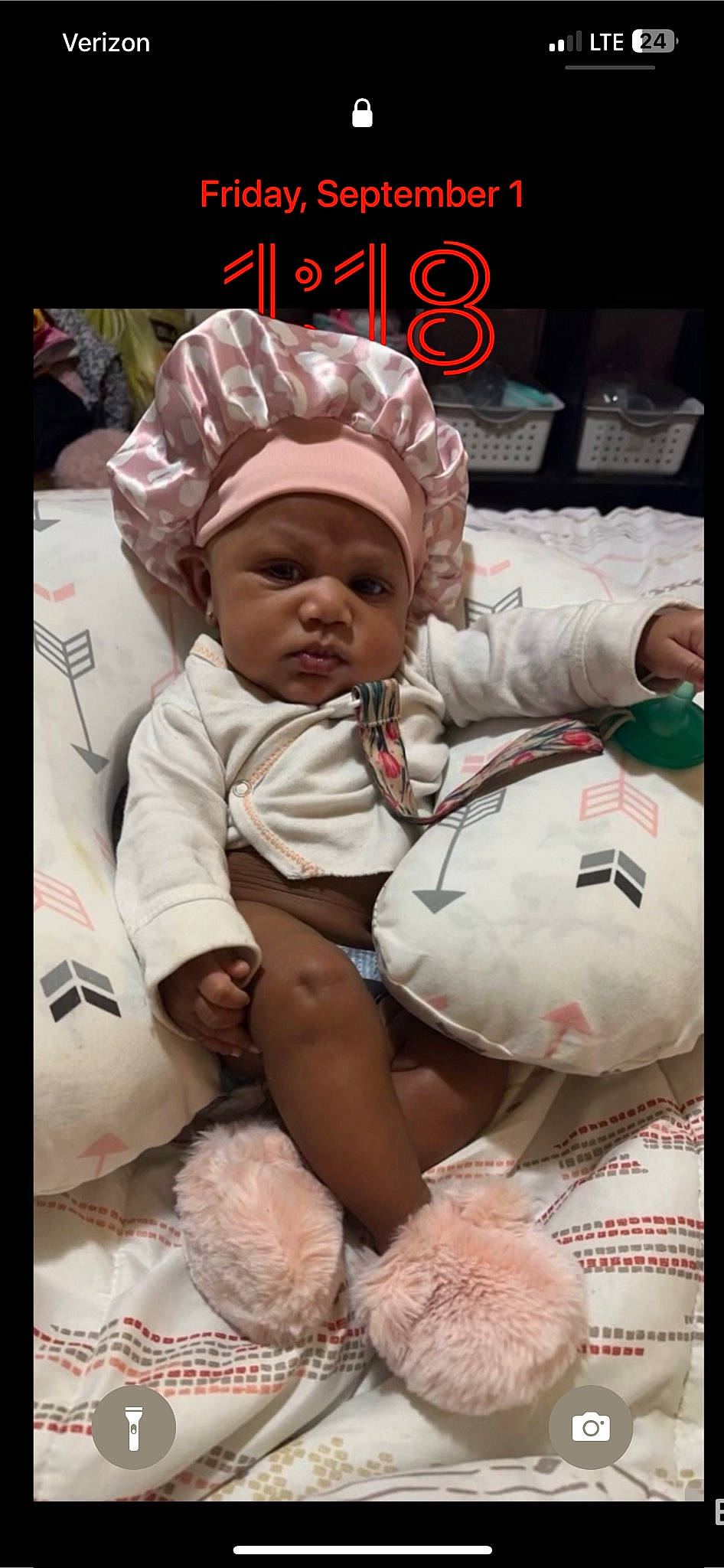 Heaven joined the competition — help win amazing prizes! baby, baby_sleeping, baby_toddler_clothing, cap, child, comfort, font, fun, happy, headwear, linens, person, photo_caption, room, teddy_bear, toddler