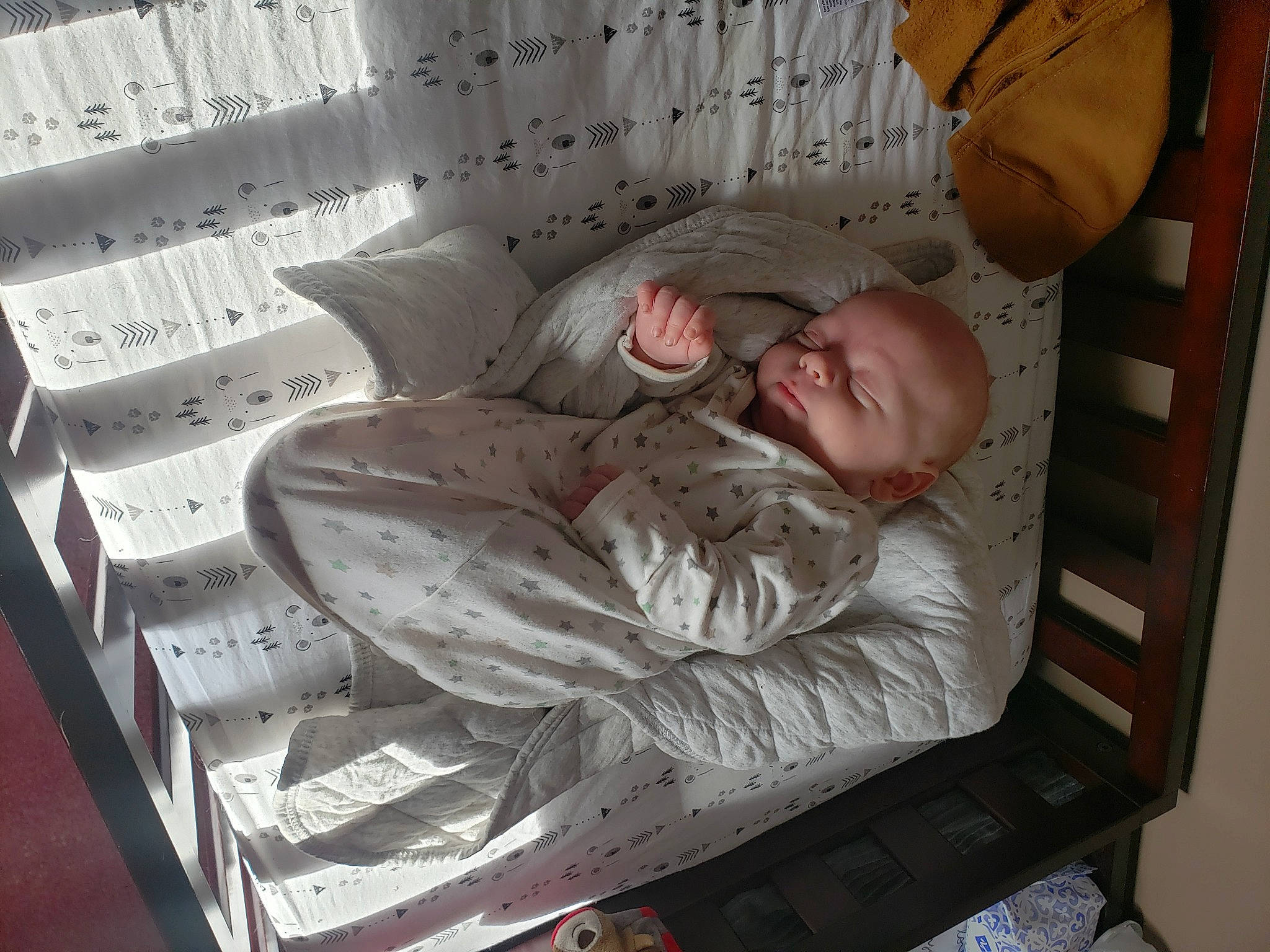 Paul joined the competition — help win amazing prizes! baby, baby_products, bed, bed_sheet, bedding, bedtime, child, comfort, linens, nap, person, room, sitting, sleep, toddler