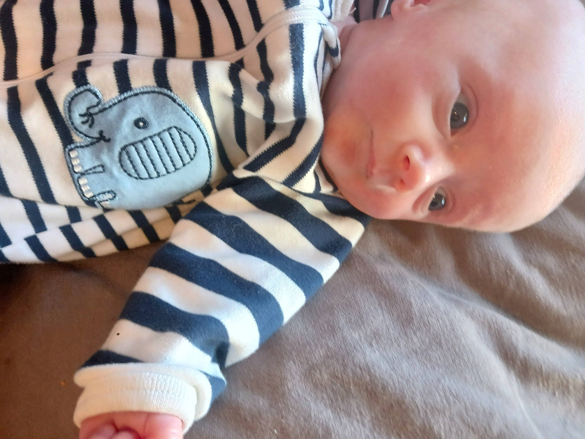 Lennox is registered to the contest to win money with this photo: baby, baby_products, baby_sleeping, baby_toddler_clothing, cheek, child, comfort, eye, flooring, happy, head, linens, nose, pattern, person, room, skin, sleeve, t_shirt, toddler