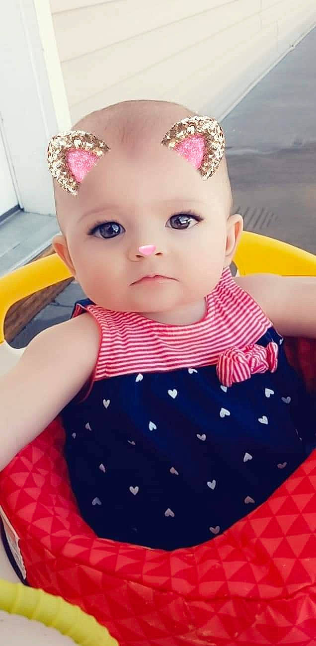 Sakara Jade joined the competition — help win amazing prizes! baby, baby_products, baby_toddler_clothing, beauty, cheek, child, dress, eyelash, hairstyle, headband, headpiece, headwear, iris, jewellery, pattern, person, pink, skin, sleeve, textile