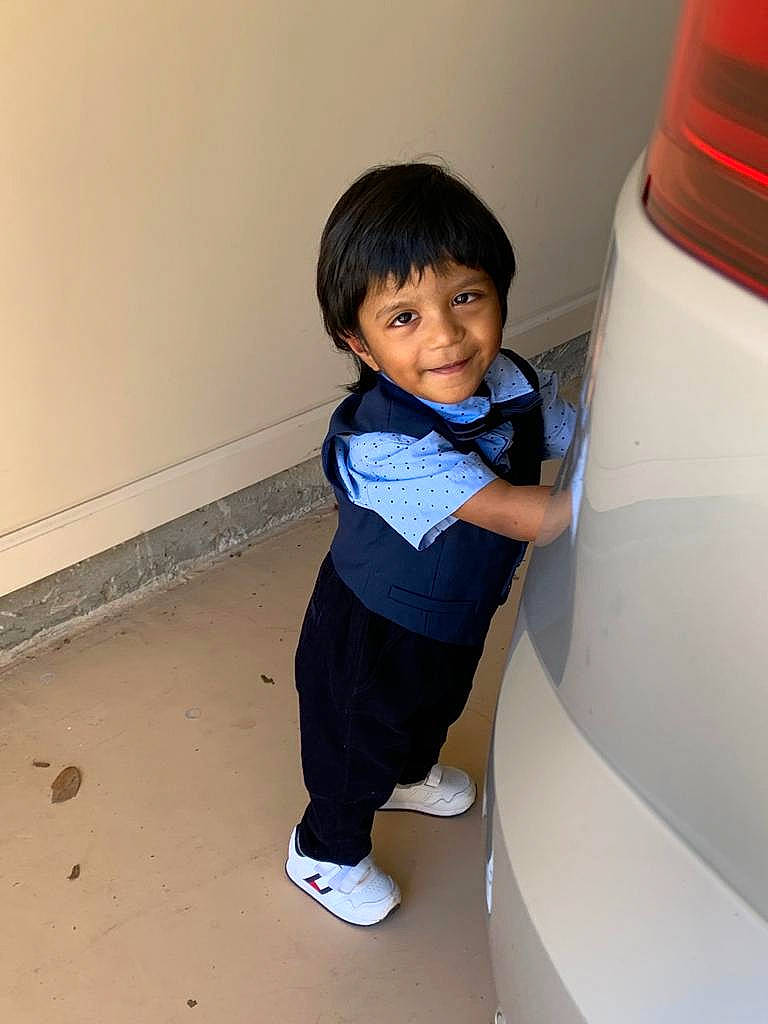 Evan joined the competition — help win amazing prizes! baby_toddler_clothing, child, elbow, electric_blue, floor, flooring, fun, human_leg, joy, knee, leg, leisure, outdoor_shoe, person, sitting, sleeve, smile, sneakers, sock, standing