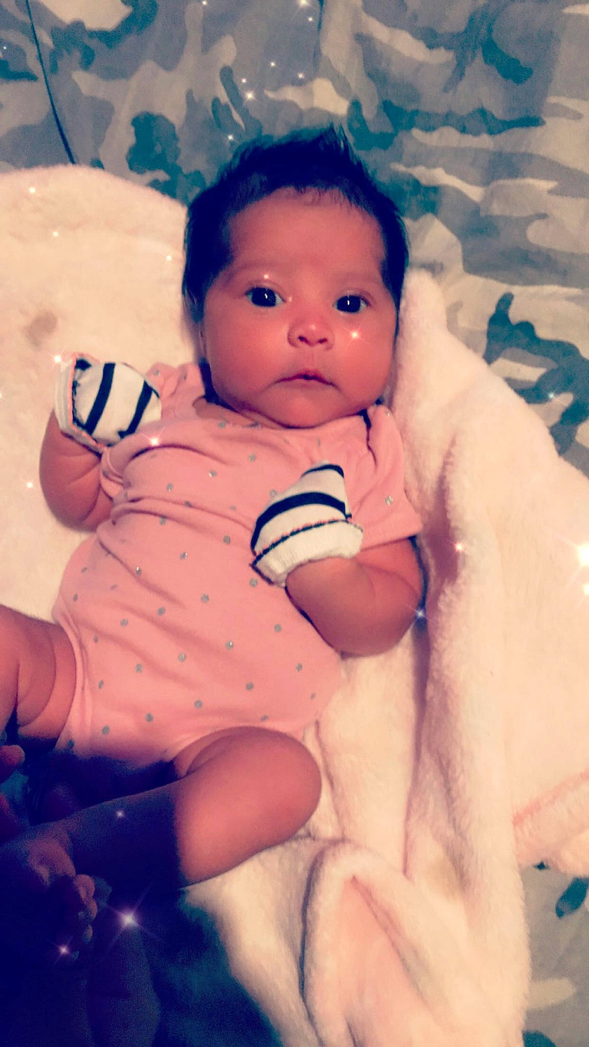 Aaliyah Torres joined the competition — help win amazing prizes! baby, beauty, cheek, child, eye, face, finger, hand, head, iris, leg, lip, mouth, nose, person, pink, skin, smile, textile, thumb