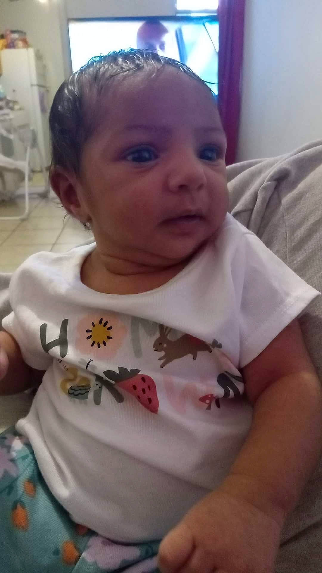 Jasmine is registered to the contest to win money with this photo: arm, baby_toddler_clothing, cheek, chin, ear, eyebrow, eyelash, forehead, hair, hand, happy, head, iris, lip, mouth, neck, nose, person, skin, sleeve