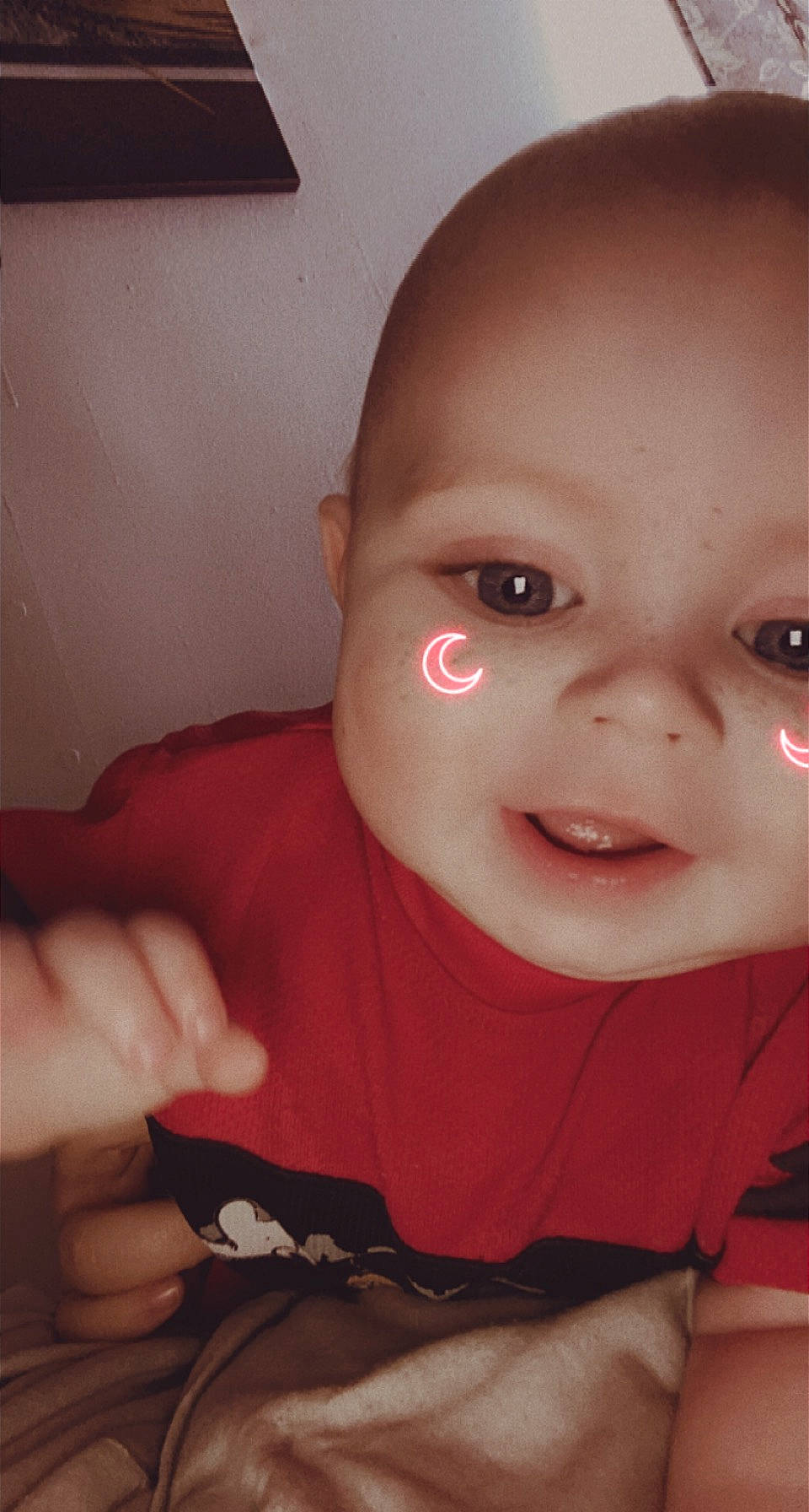Owen joined the competition — help win amazing prizes! baby, baby_toddler_clothing, cheek, chest, eyelash, finger, gesture, hand, happy, iris, lip, mouth, nail, neck, nose, person, skin, sleeve, smile, thumb