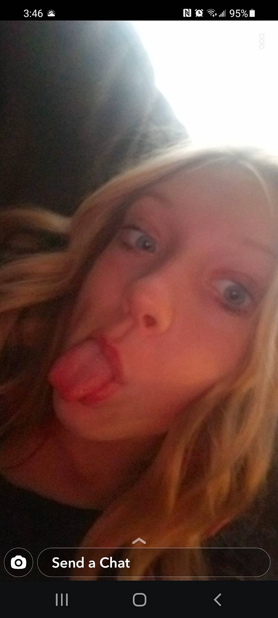 Makayla joined the competition — help win amazing prizes! blond, brown_hair, cheek, ear, eyelash, fashion_accessory, flash_photography, forehead, fun, gesture, happy, iris, jaw, lip, long_hair, mouth, neck, nose, person, selfie