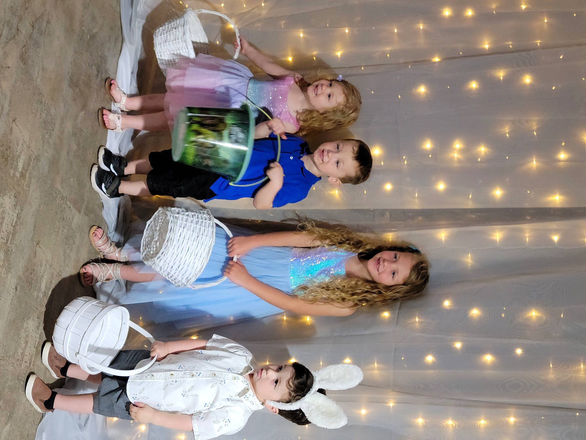 Saylor joined the competition — help win amazing prizes! arm, elbow, event, fun, gesture, hand, happy, joy, leisure, light, person, smile, snapshot, t_shirt, tree, wrist