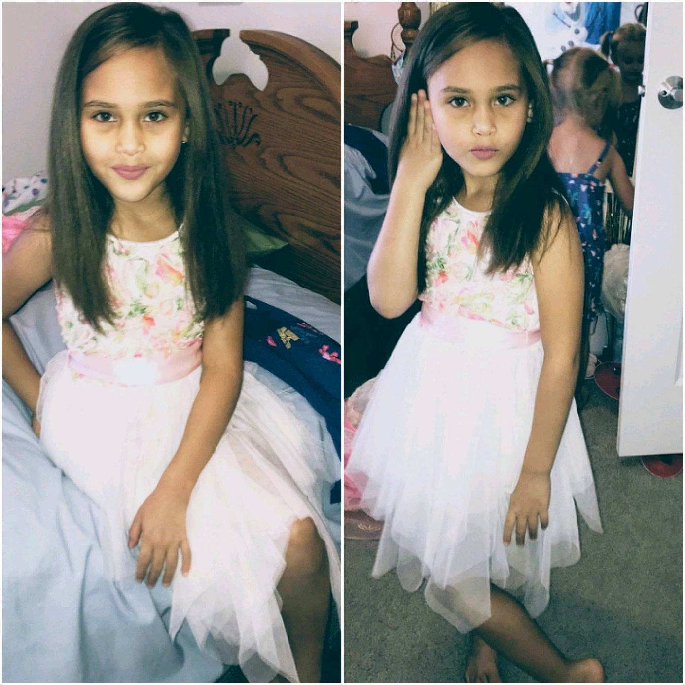 Aleigha is registered to the contest to win money with this photo: beauty, black_hair, brown_hair, child, child_model, daughter, dress, fashion, hair, hairstyle, lady, lip, long_hair, model, person, photography, prom, selfie, skin, smile