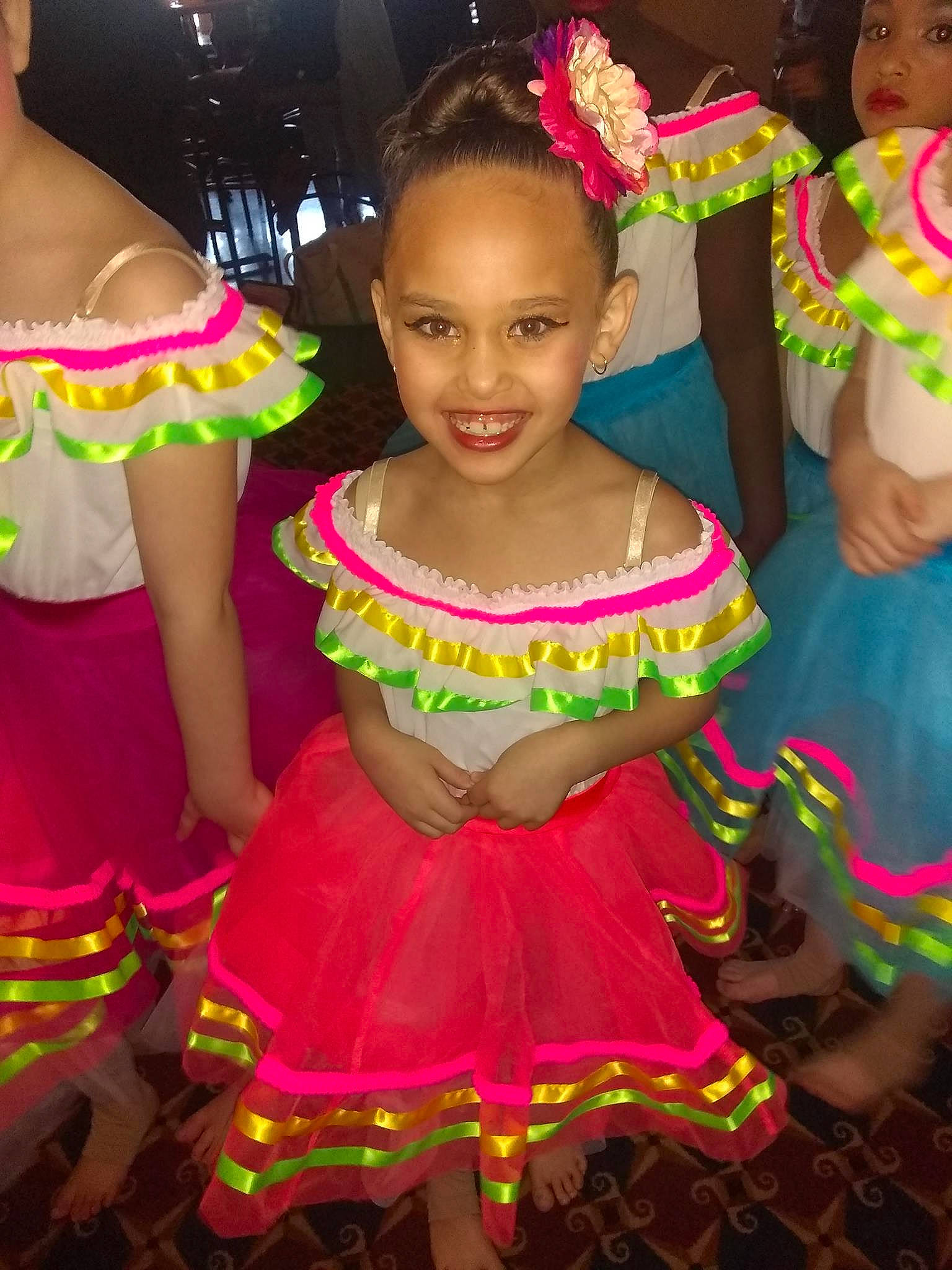 Aleigha joined the competition — help win amazing prizes! child, costume, dance, dancer, event, fashion_accessory, joy, party, person, pink, toddler