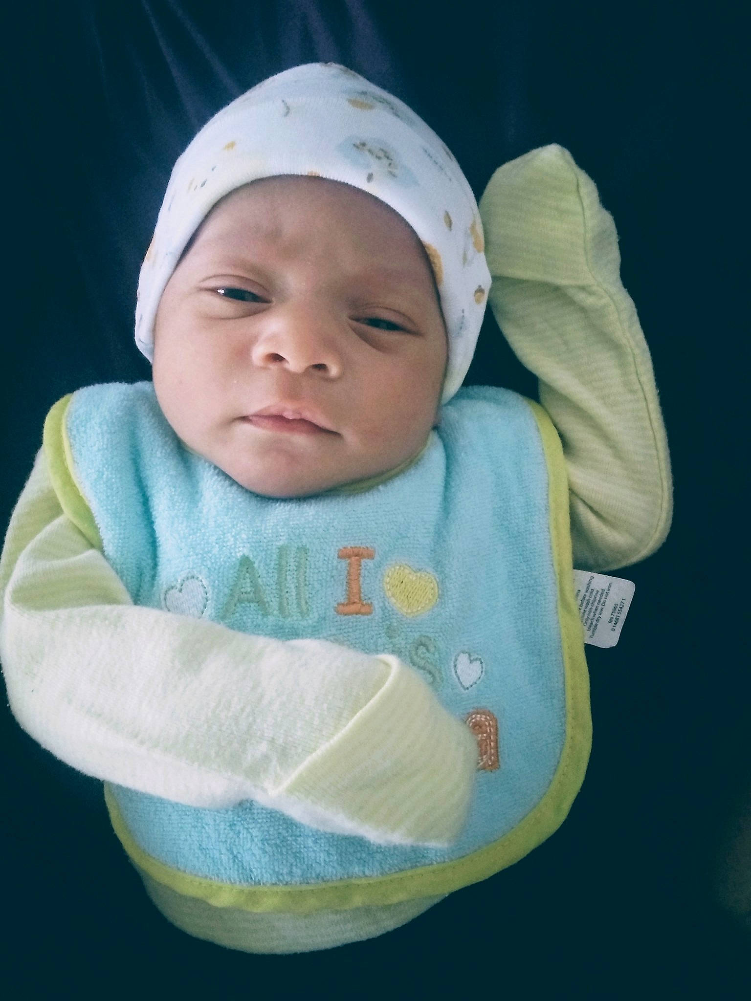 Onyx joined the competition — help win amazing prizes! baby, blue, cheek, child, face, head, headwear, person, product, skin, smile, toddler