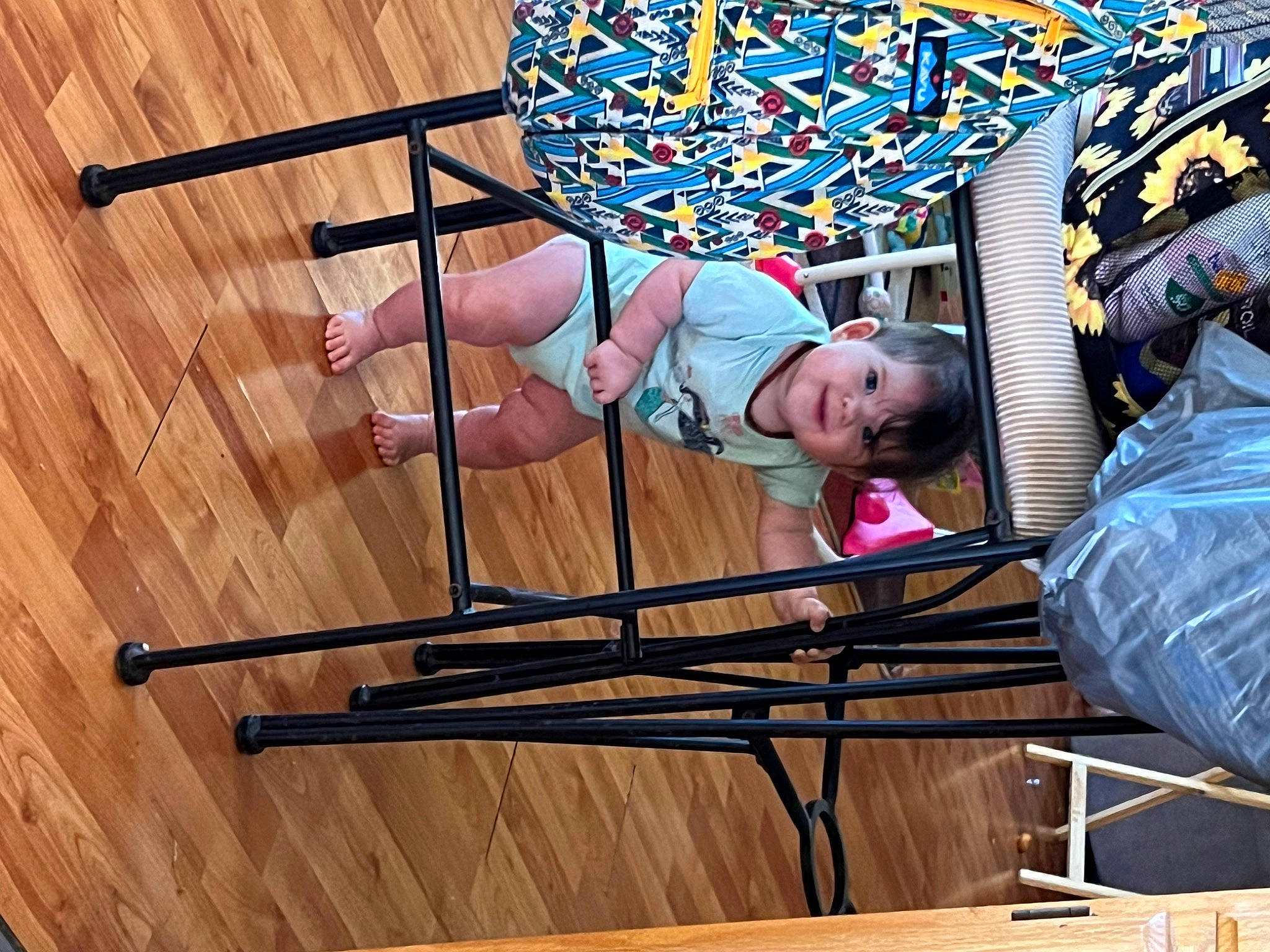 Brooklynn joined the competition — help win amazing prizes! baby, baby_products, baby_toddler_clothing, child, event, fun, hardwood, hat, leisure, person, plank, recreation, toddler, varnish, wood, wood_flooring, wood_stain
