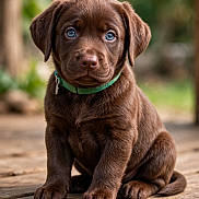 Thor joined the competition — help win amazing prizes! adorable, animal, blue_eyes, brown_fur, canine, close_up, collar, cute, dog, domestic_animal, furry, labrador, nature, outdoor, pet, portrait, puppy, sitting, wooden_deck, young_dog