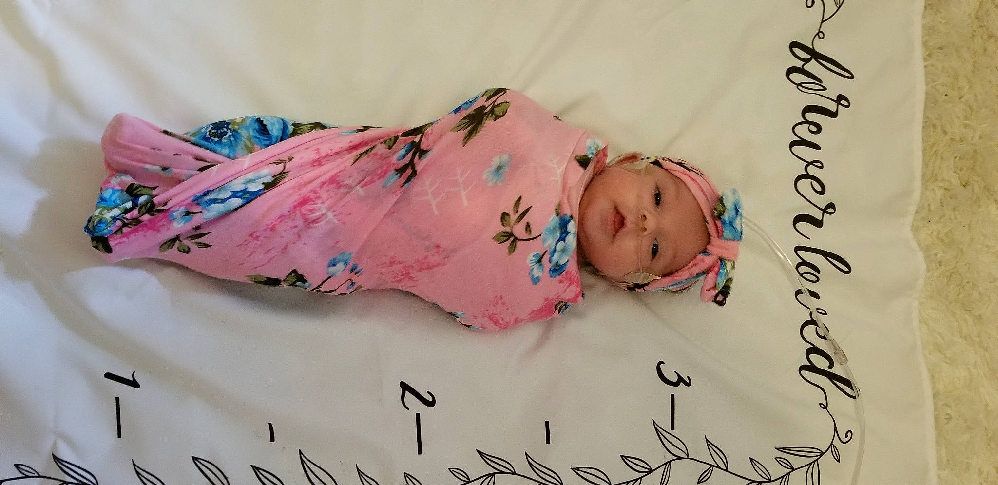 Harlee joined the competition — help win amazing prizes! baby, baby_toddler_clothing, bedtime, child, hair_accessory, headwear, person, pink, textile, toddler