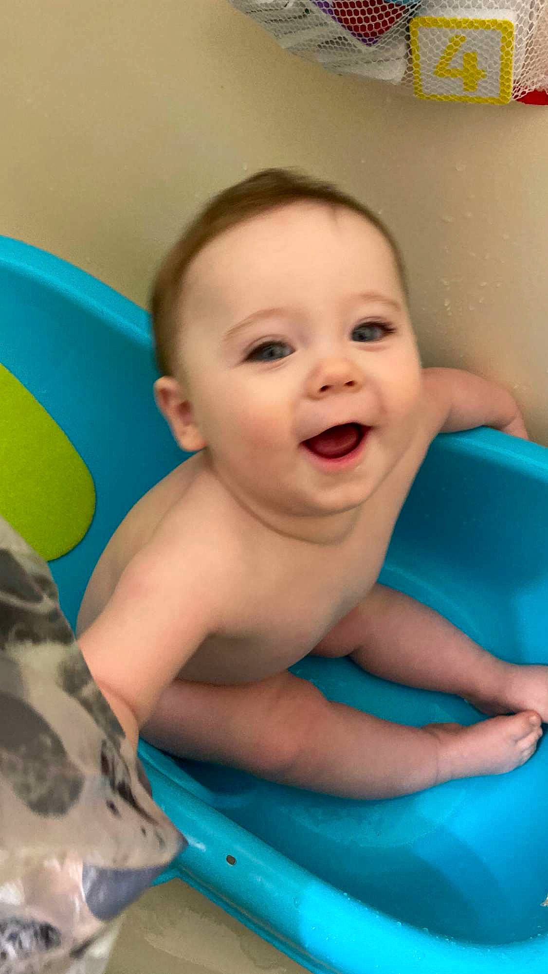 Kieran joined the competition — help win amazing prizes! baby, cheek, chin, eye, eyebrow, facial_expression, finger, gesture, hairstyle, happy, iris, mammal, mouth, muscle, nose, person, product, skin, smile, standing