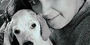 Aro participe au concours pour gagner de l'argent avec cette photo : adult, animal, beagle, bodypart, canine, dog, face, female, finger, hand, head, hound, labradorretriever, person, pet, photography, pointer, portrait, puppy, woman