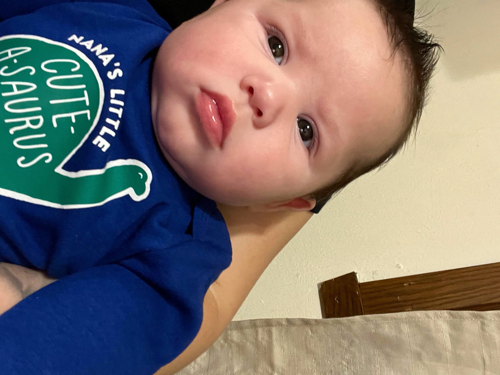 Isaías is registered to the contest to win money with this photo: baby, baby_toddler_clothing, cheek, child, cool, elbow, electric_blue, eye, eyelash, flash_photography, happy, hat, lip, mouth, neck, nose, person, skin, sleeve, t_shirt