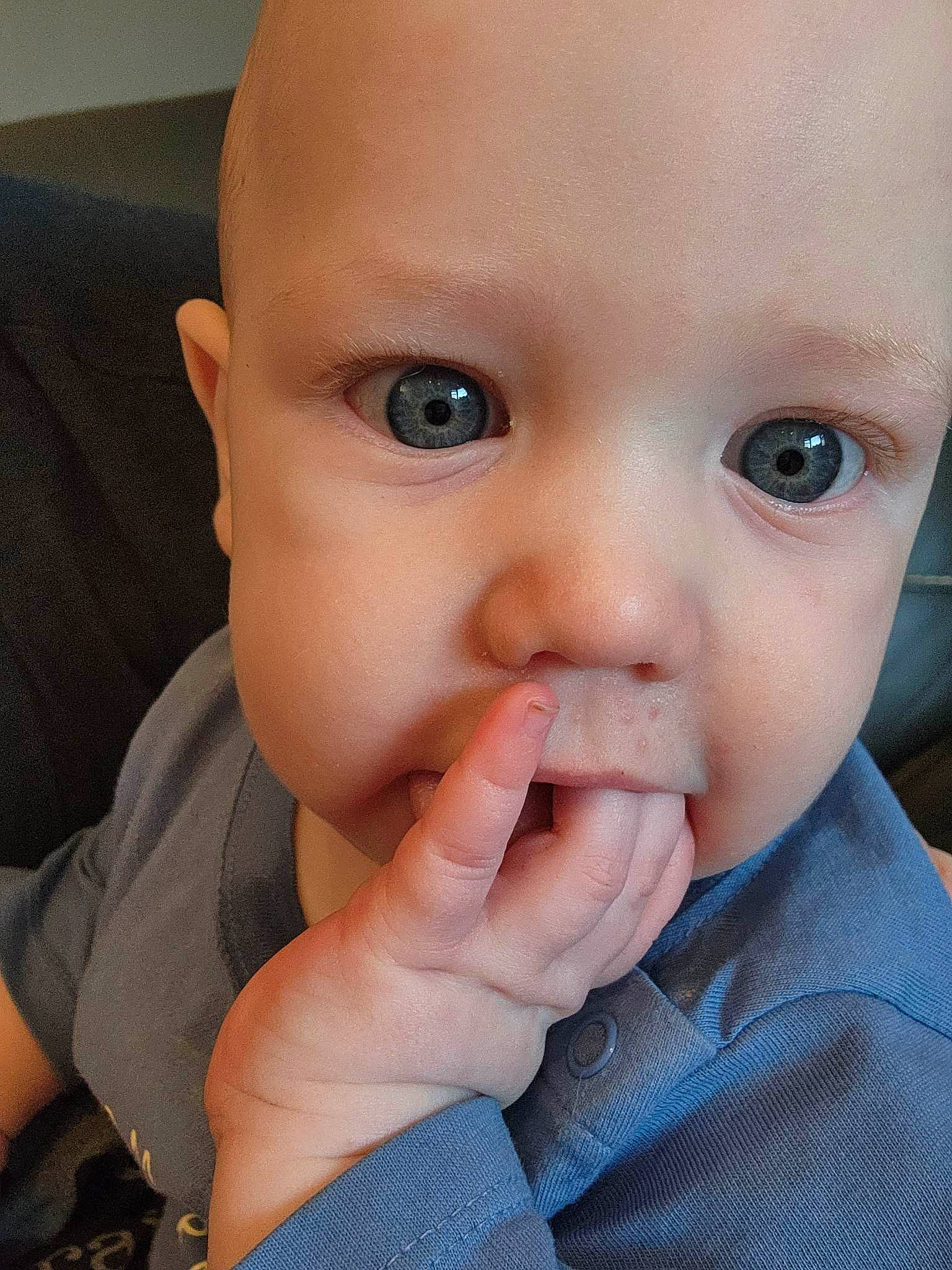 Ely joined the competition — help win amazing prizes! baby, baby_toddler_clothing, cheek, ear, eye, eyebrow, eyelash, finger, gesture, hand, head, iris, jaw, lip, mouth, nose, person, skin, sleeve, thumb