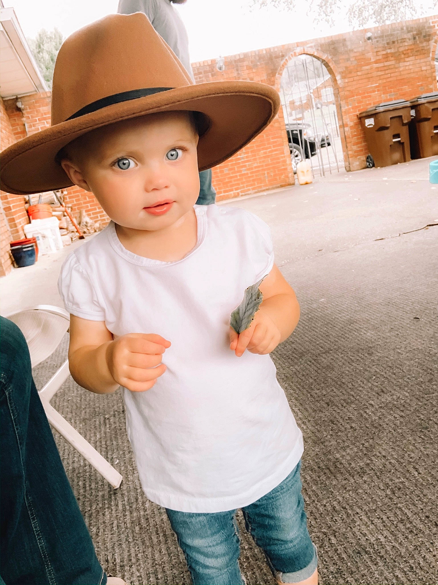 Tenley joined the competition — help win amazing prizes! child, child_model, clothing, cool, cowboy_hat, fashion_accessory, fedora, hat, headgear, headwear, male, neck, outerwear, person, shoulder, skin, sleeve, sun_hat, t_shirt, toddler