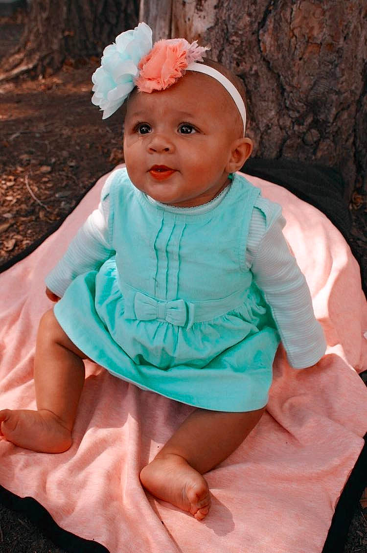 Calypso joined the competition — help win amazing prizes! child, girl, hair_accessory, headband, headgear, infant, jewellery, person, pink, skin, smile, textile, toddler