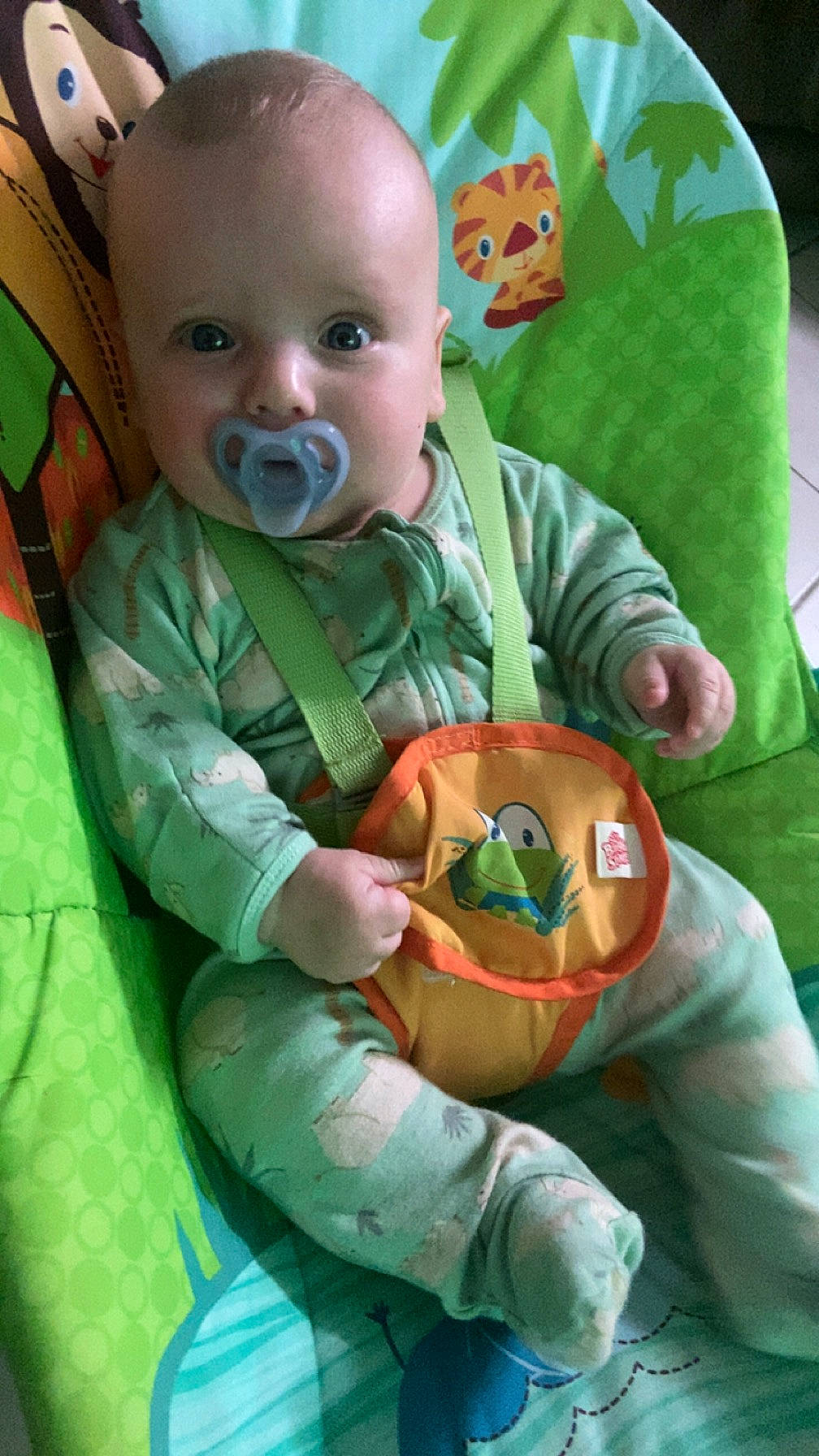 Noah joined the competition — help win amazing prizes! baby, baby_toddler_clothing, calabaza, cheek, child, eye, grass, green, happy, human_body, iris, leaf, mouth, nose, organ, person, plant, textile, toddler, toy