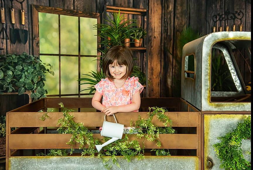 Kayla joined the competition — help win amazing prizes! baby_toddler_clothing, botany, child, fun, garden, grass, green, happy, joy, leaf, leisure, people_in_nature, person, plant, shorts, shrub, sitting, spring, summer, toddler