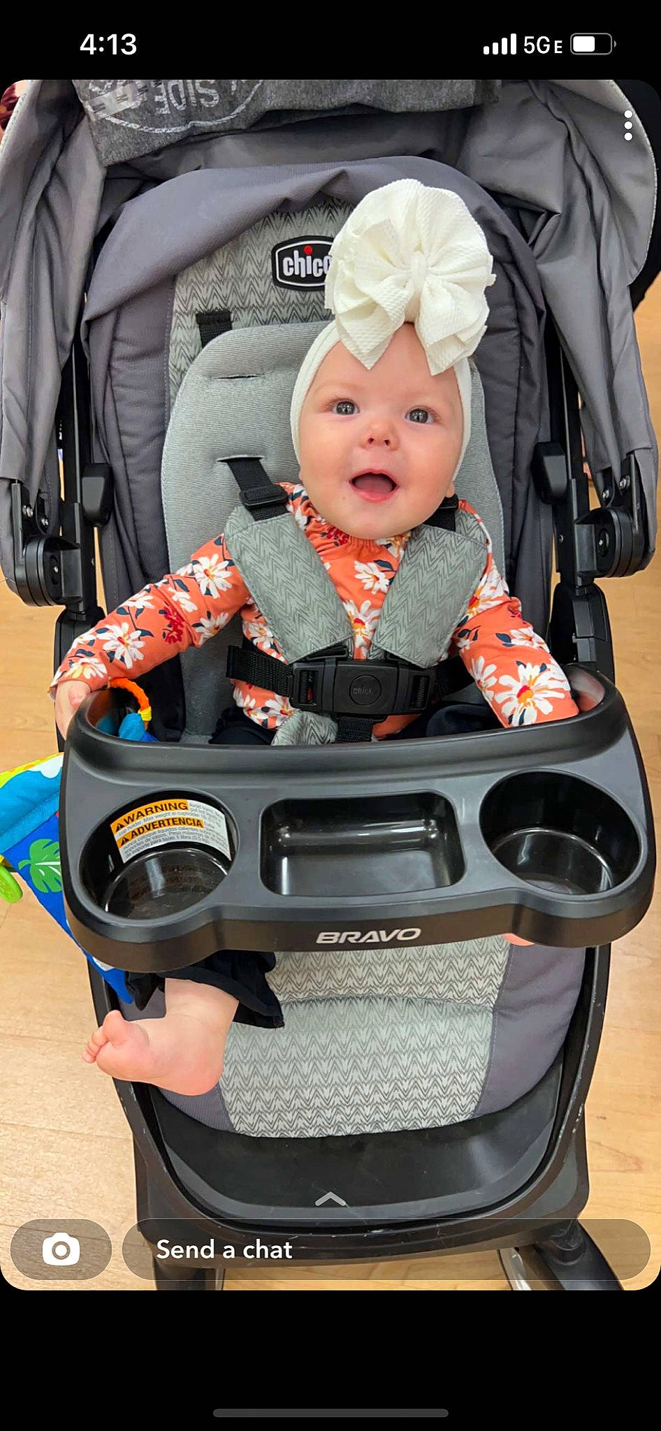 Fallon joined the competition — help win amazing prizes! auto_part, baby, baby_carriage, baby_in_car_seat, baby_products, baby_safety, baby_toddler_clothing, bag, car_seat, child, comfort, headwear, person, personal_protective_equipment, pink, product, seat_belt, service, sitting, smile