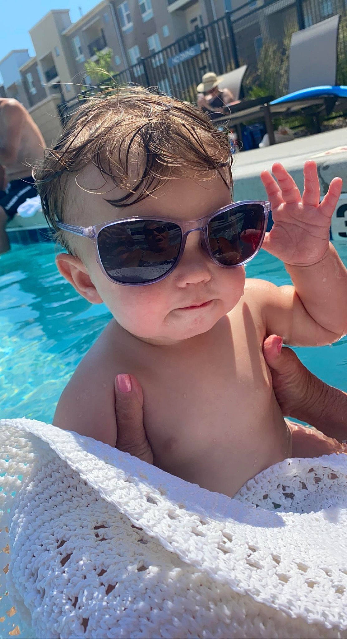 Judson joined the competition — help win amazing prizes! azure, black_hair, child, chin, cool, eyewear, fun, glasses, goggles, happy, leisure, lip, person, recreation, skin, summer, sunglasses, swimming_pool, toddler, vision_care