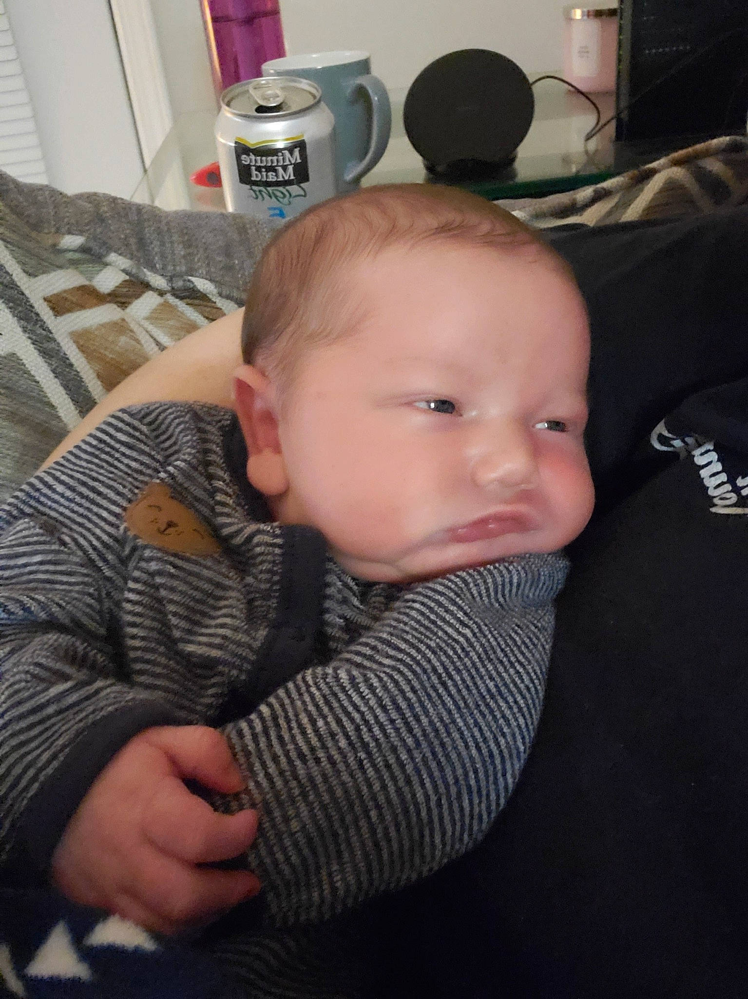 Anderson joined the competition — help win amazing prizes! baby, baby_products, cheek, child, chin, ear, electronic_device, eye, face, forehead, head, nose, person, sitting, skin, sleep, toddler