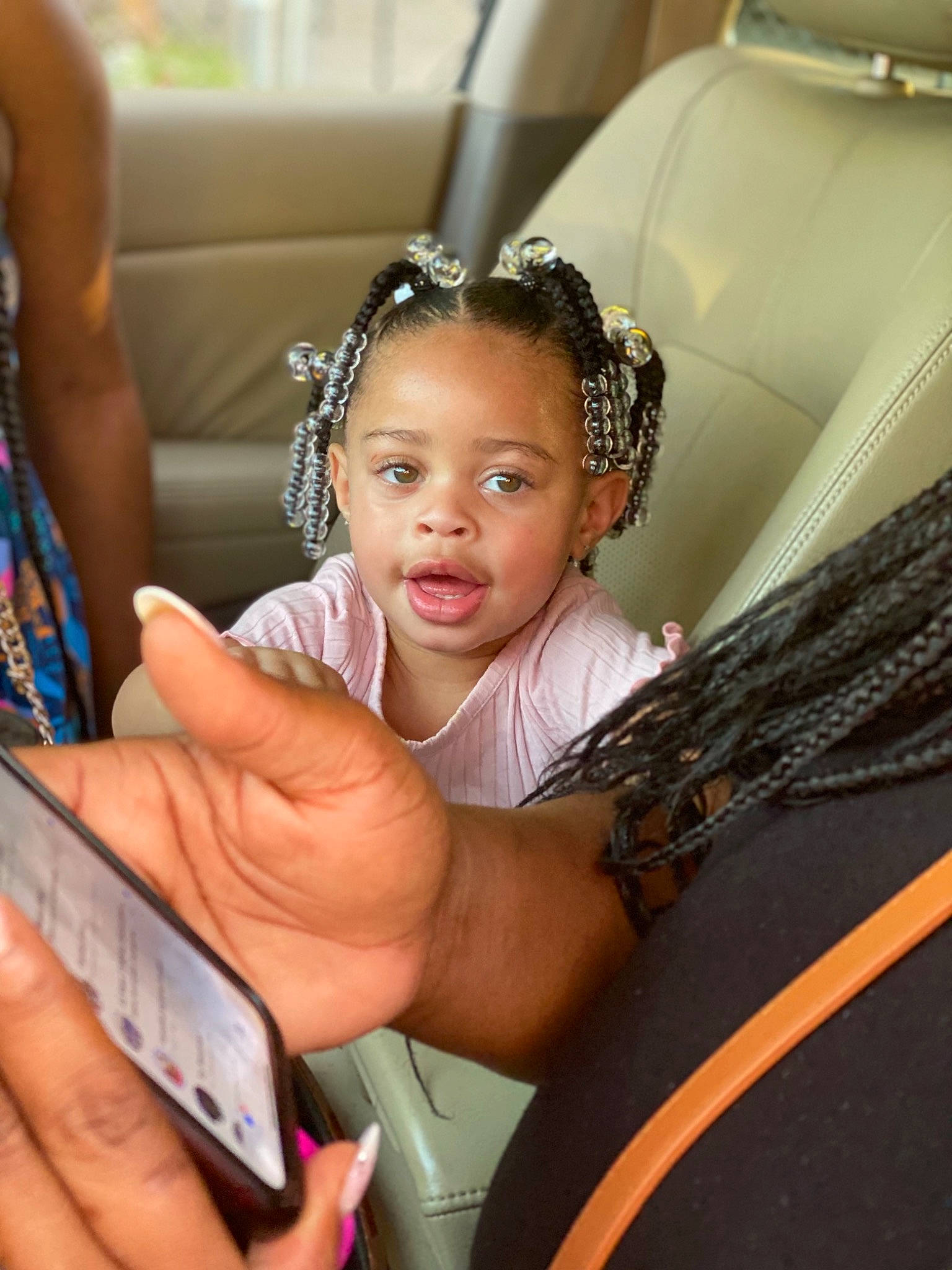 Sereyah joined the competition — help win amazing prizes! audio_equipment, bracelet, child, communication_device, eyewear, fashion_accessory, fun, gadget, gesture, hand, happy, jewellery, leisure, mobile_device, mobile_phone, nail, person, portable_communications_device, sunglasses, tablet_computer