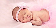 Adaline is registered to the contest to win money with this photo: baby, newborn, sleeping, pink, headband, flower, tutu, soft, blanket, cute, infant, peaceful, resting, portrait, skin, child, sleep, closeup, adorable, babywear
