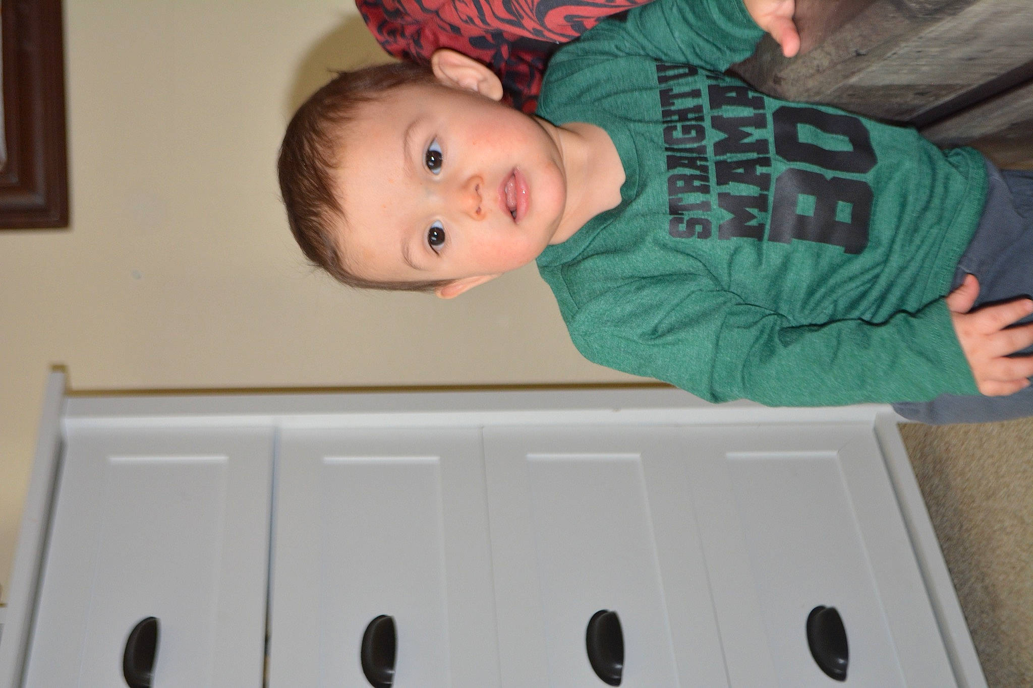 Frank joined the competition — help win amazing prizes! baby, baby_products, baby_toddler_clothing, cheek, child, comfort, cooler, fun, gadget, home_accessories, person, photograph, picture_frame, room, sitting, sleeve, smile, t_shirt, toddler, white