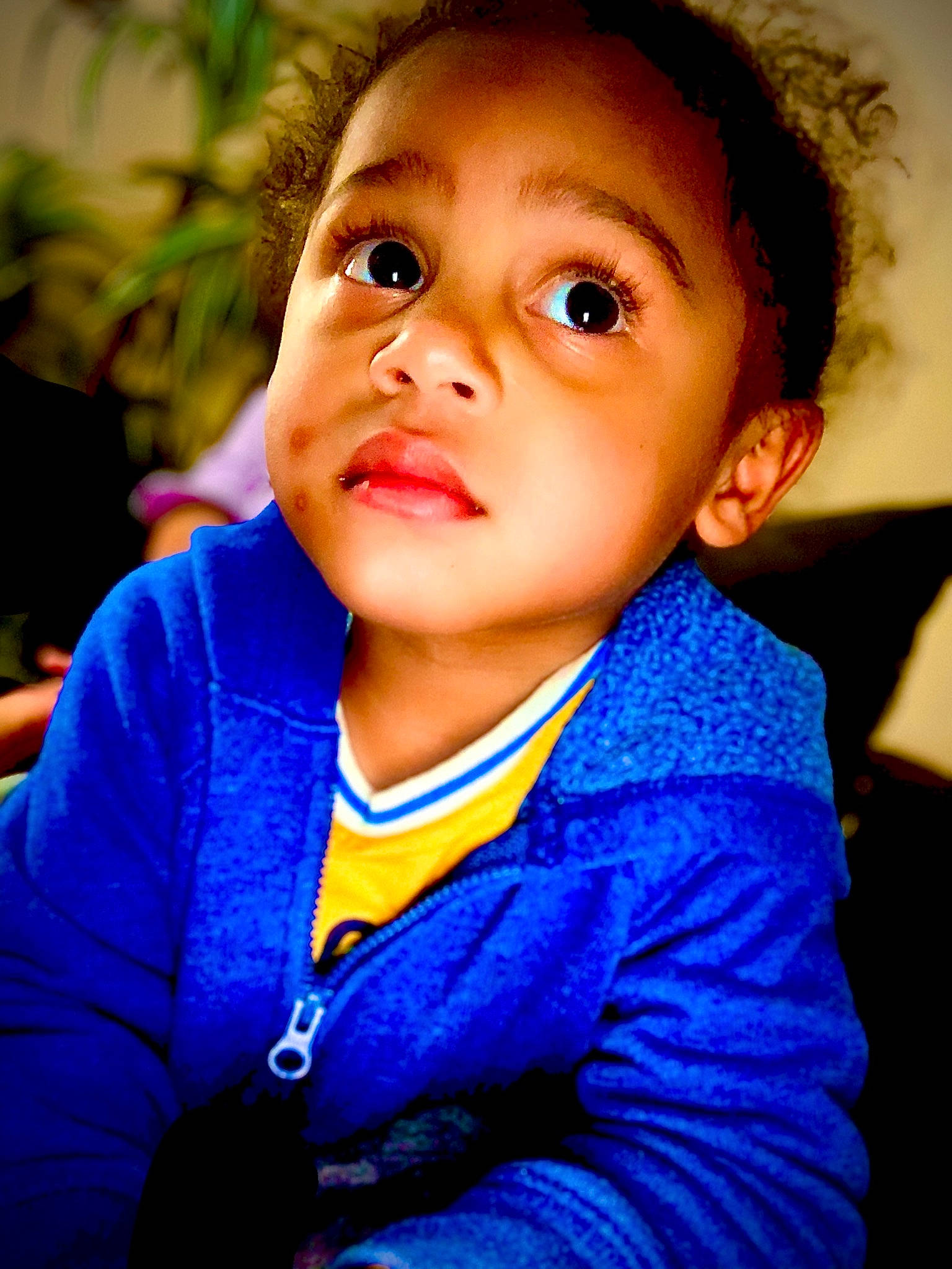 Kyreem joined the competition — help win amazing prizes! black_hair, cheek, child, electric_blue, eye, eyebrow, eyelash, flash_photography, forehead, fun, hair, happy, iris, jaw, lip, neck, nose, person, plant, sleeve