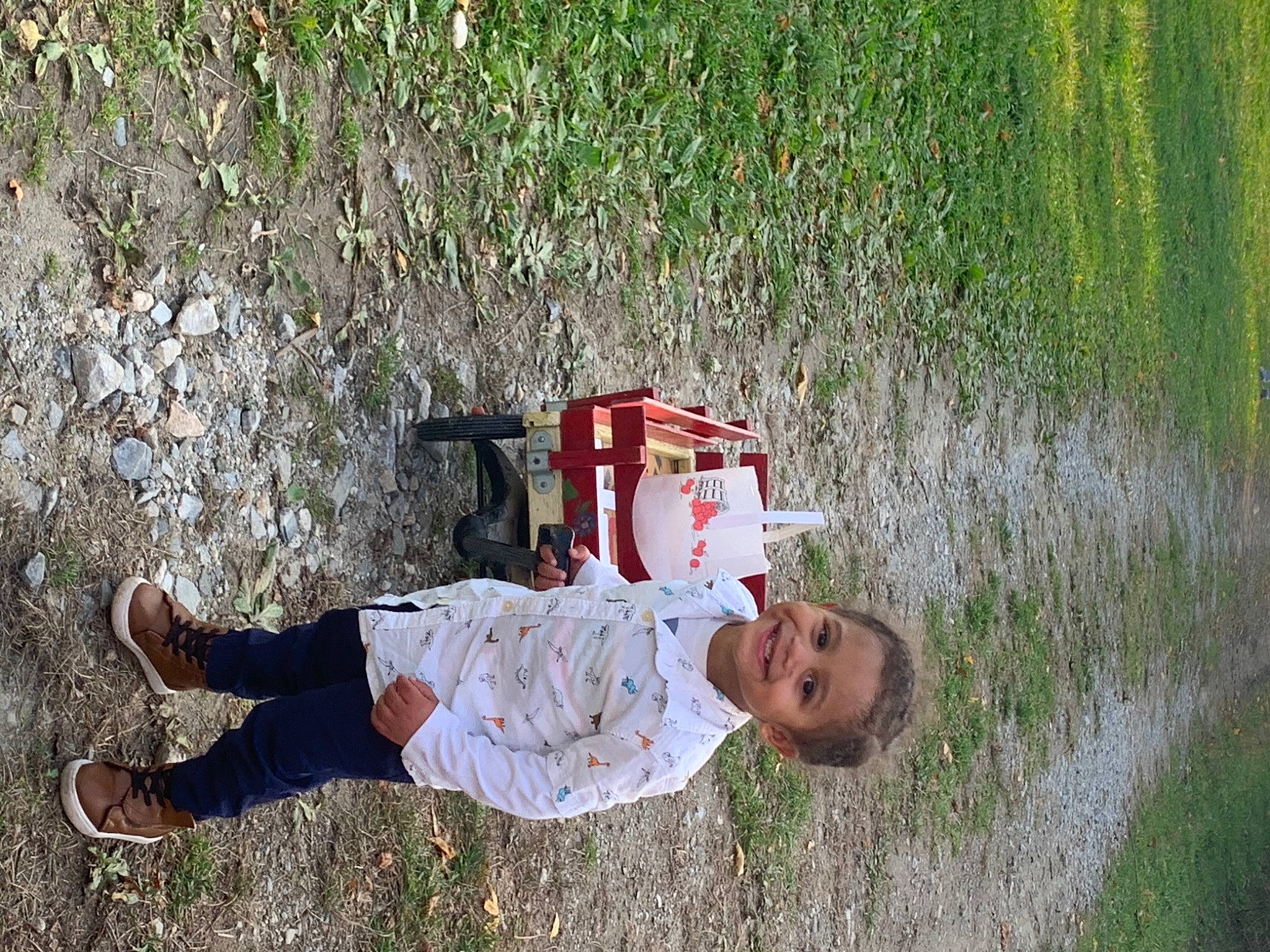 Kyreem joined the competition — help win amazing prizes! adaptation, fun, grass, grass_family, grassland, happy, hat, joy, landscape, lawn, leaf, leisure, line, nature, people_in_nature, person, plant, toddler, tree, vertebrate