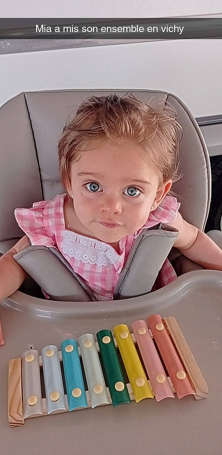 Mia participe au concours pour gagner de l'argent avec cette photo : baby_toddler_clothing, cheek, child, cosmetics, eye, eyebrow, eyelash, face, finger, hair, head, human_body, iris, mouth, organ, paint, person, pink, product, skin