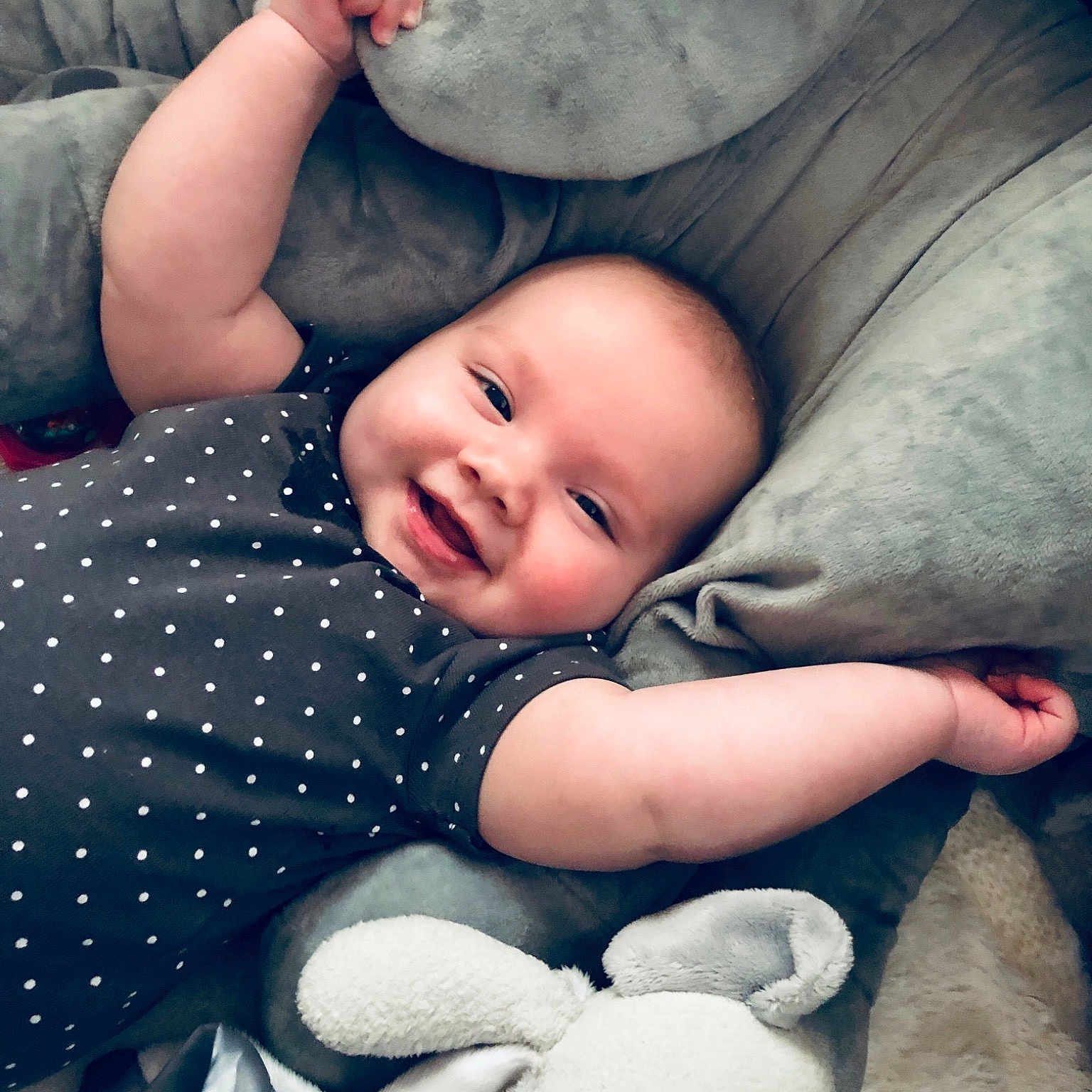 Harlynne joined the competition — help win amazing prizes! cheek, child, emotion, eye, finger, fun, girl, hand, happiness, head, infant, joy, leg, mouth, nap, person, product, sitting, skin, sleep