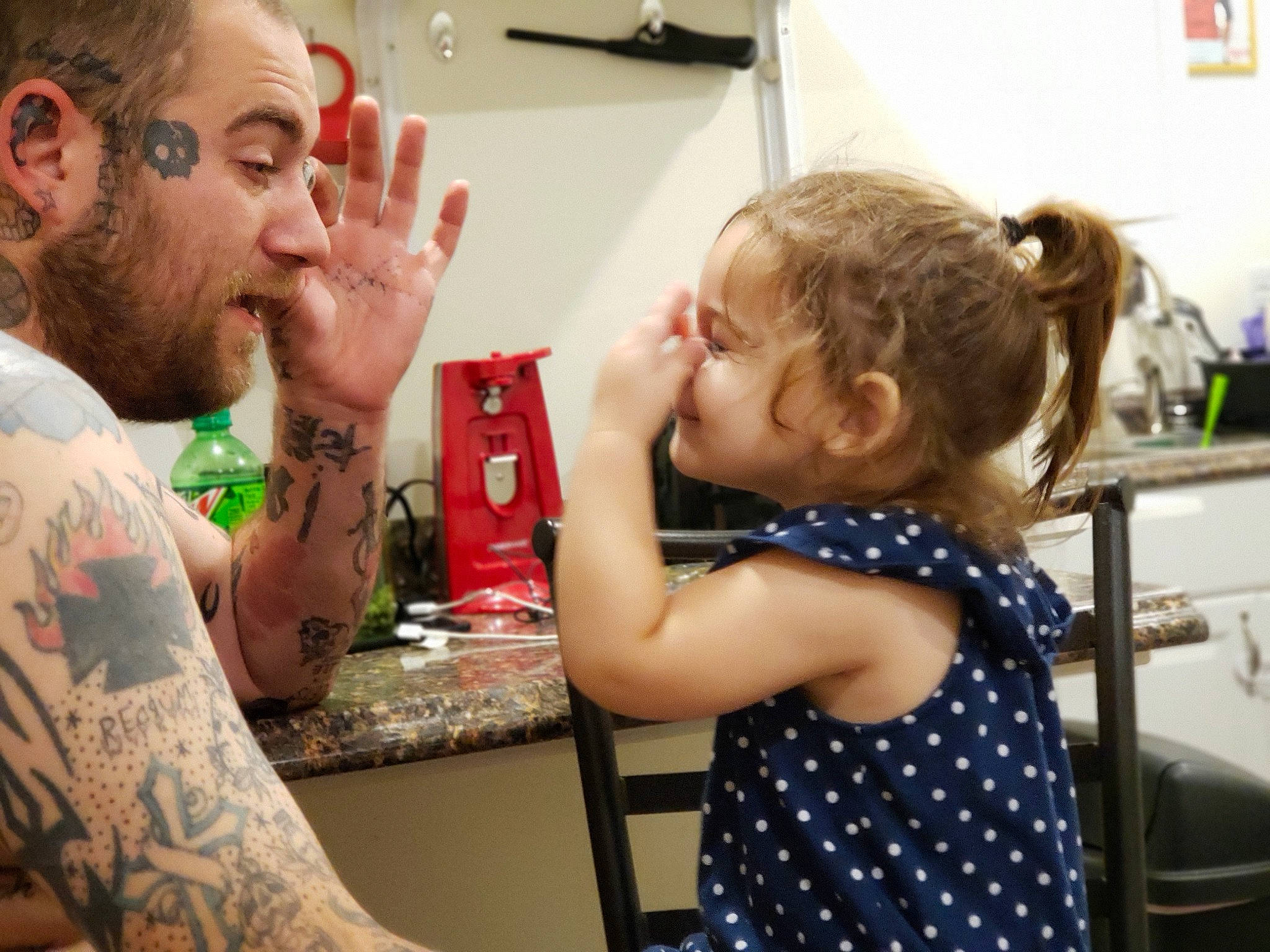 Evie-mae is registered to the contest to win money with this photo: arm, child, ear, finger, fun, gesture, person, toddler