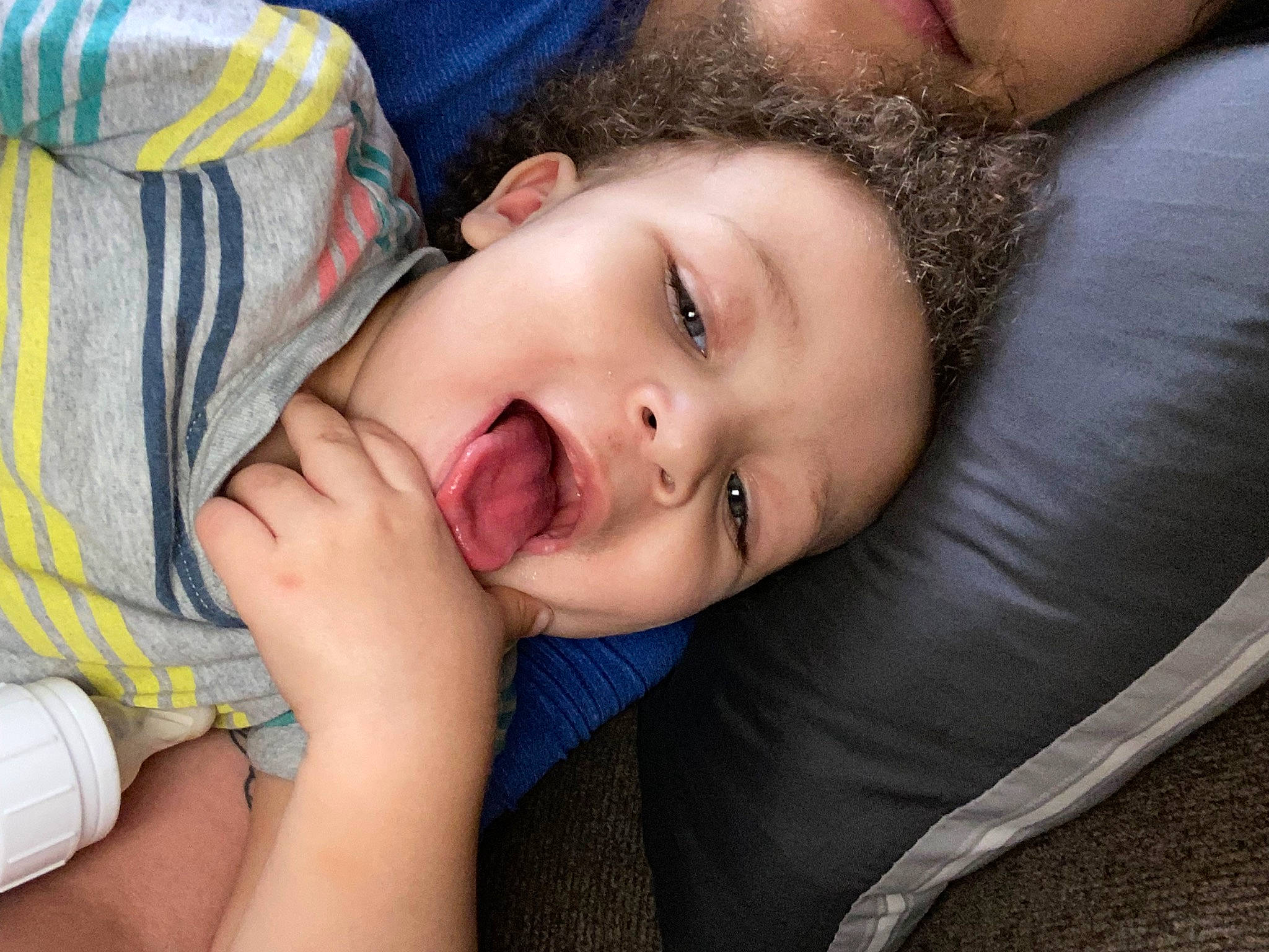 Junior joined the competition — help win amazing prizes! cheek, child, comfort, elbow, electric_blue, eyelash, flash_photography, fun, gesture, grass, happy, jaw, lip, mouth, nose, organ, person, sitting, skin, smile