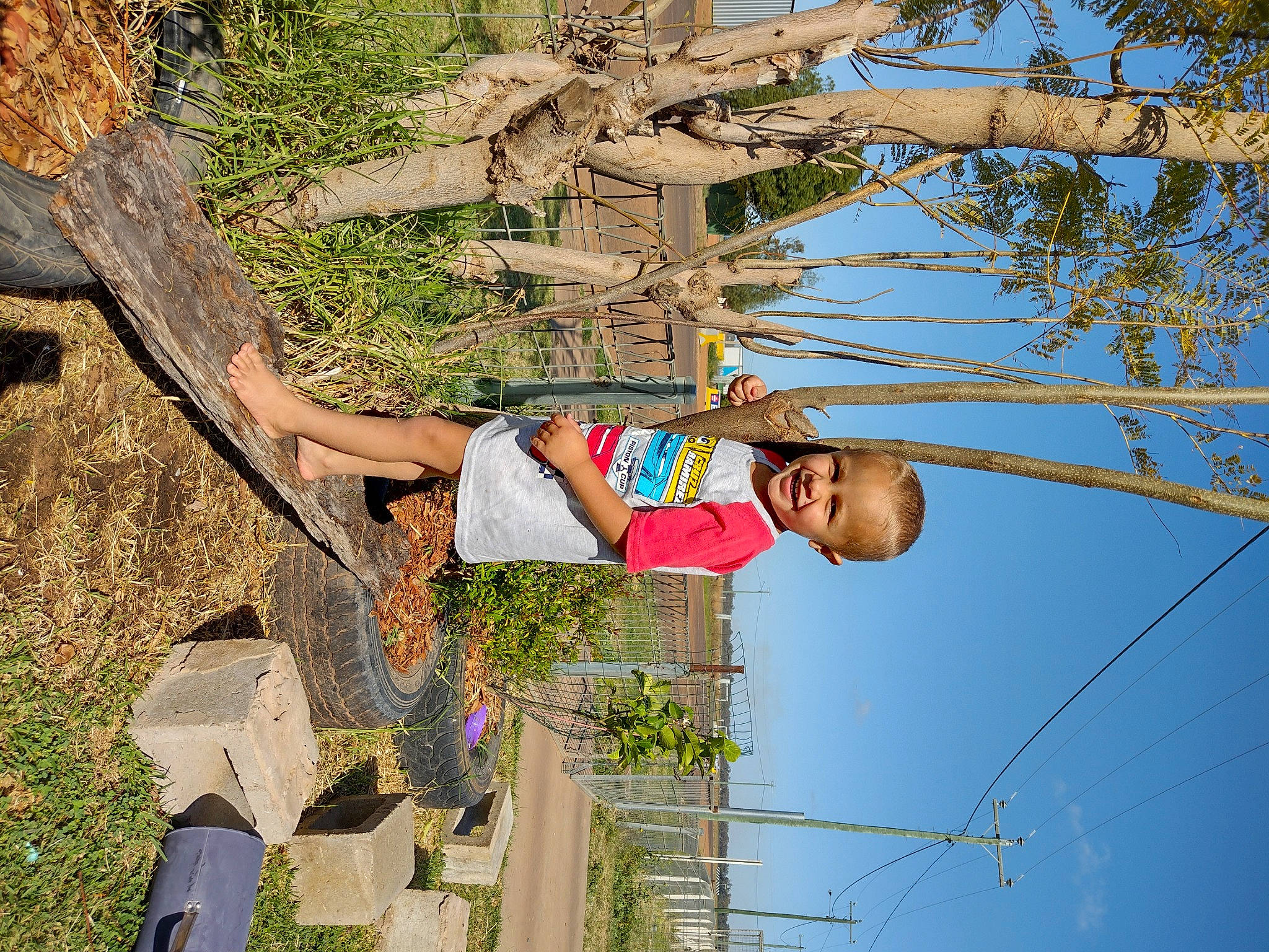 Trent joined the competition — help win amazing prizes! adaptation, beauty, electrical_supply, electricity, fun, grass, happy, leisure, people_in_nature, person, plant, pole, sky, smile, spring, tree, trunk, twig, wire, wood