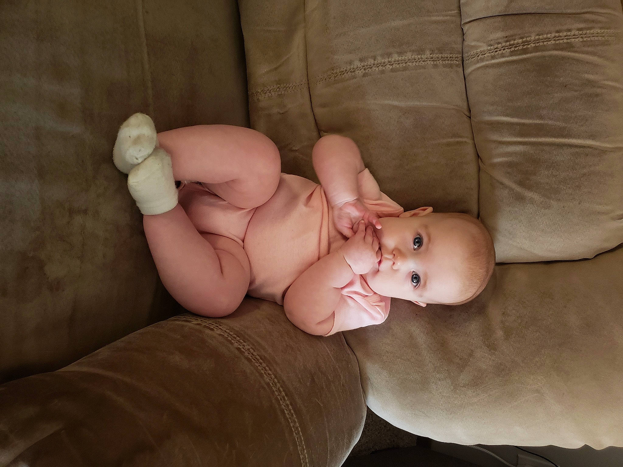 Andi joined the competition — help win amazing prizes! abdomen, baby, baby_toddler_clothing, barechested, cheek, chest, child, comfort, ear, finger, foot, human, muscle, person, skin, stomach, tan, thumb, toe, toy