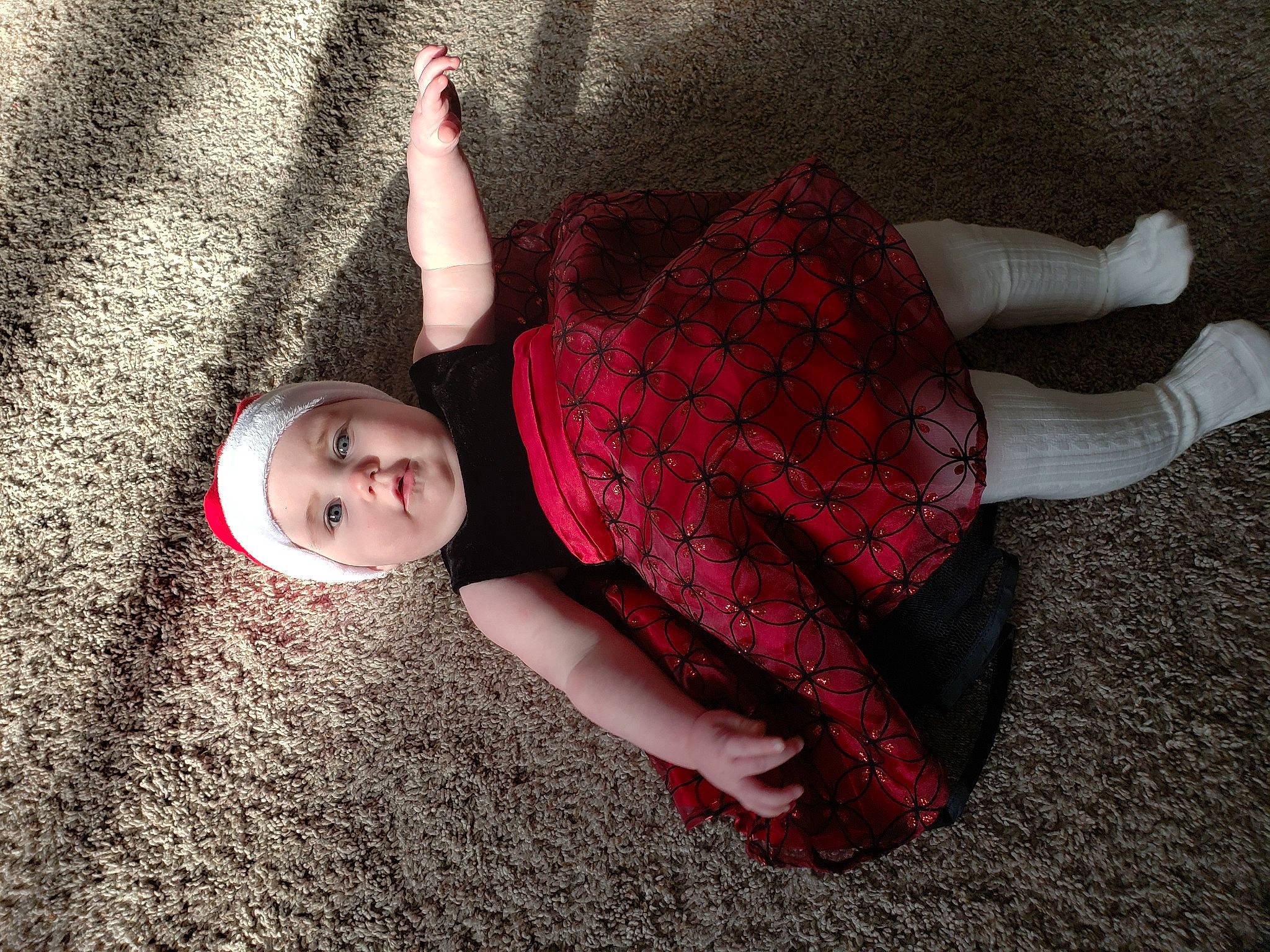 Andi is registered to the contest to win money with this photo: flesh, hand, headwear, nose, person, plaid, red_hair, sock, tartan, wrist