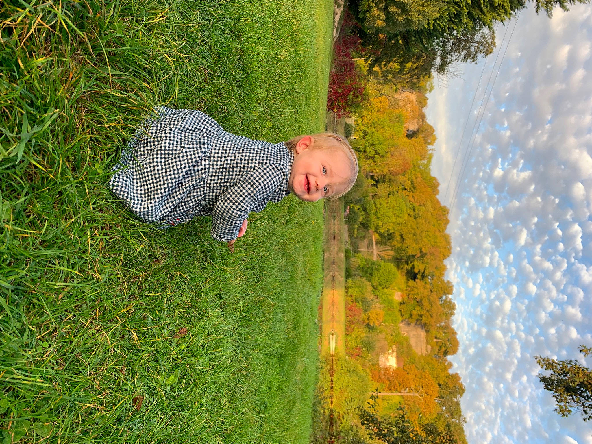 Juliette participe au concours pour gagner de l'argent avec cette photo : adaptation, baby, botany, cloud, fun, grass, grass_family, grassland, groundcover, happy, joy, landscape, meadow, people_in_nature, person, plant, sky, terrestrial_plant, toddler, tree