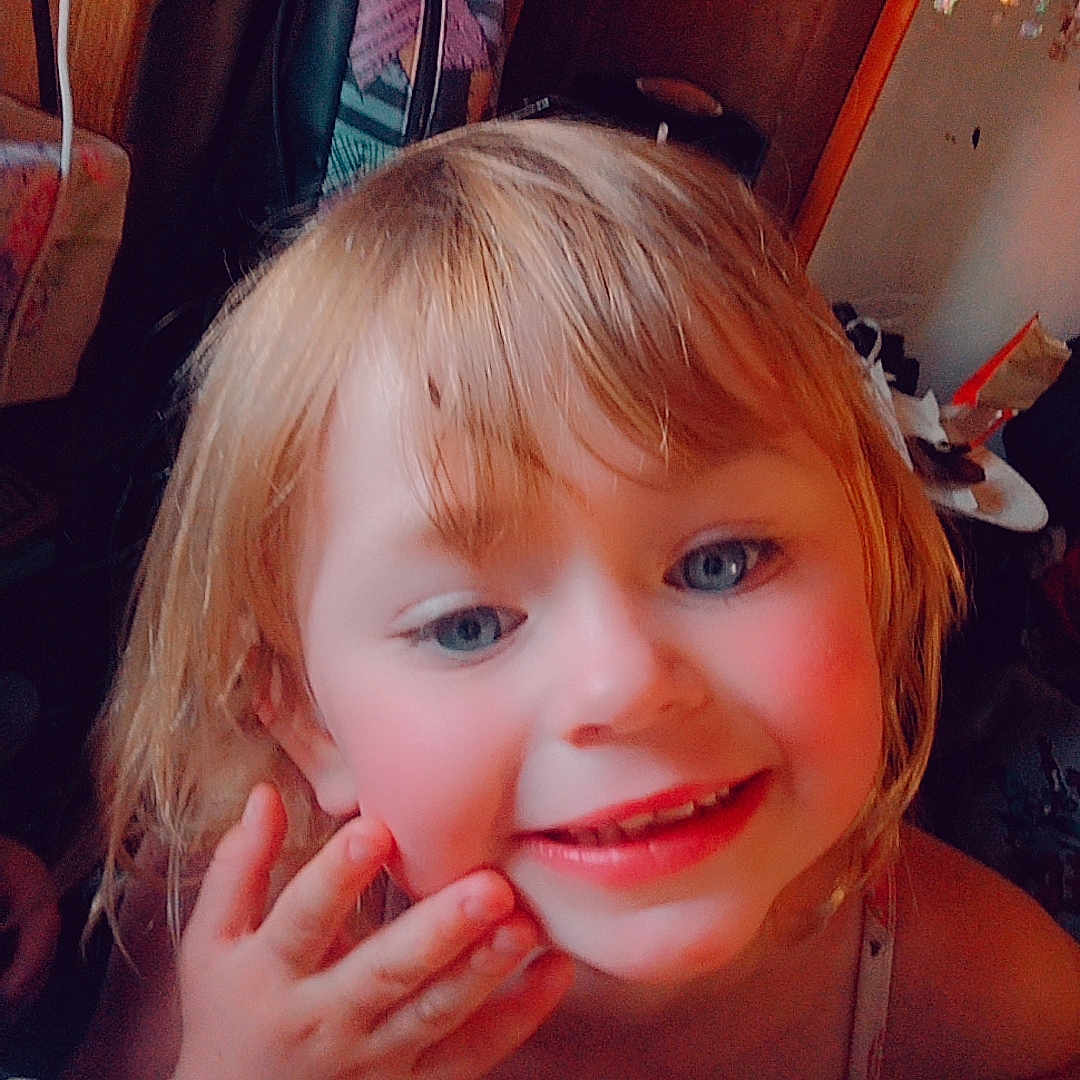 Kenzie joined the competition — help win amazing prizes! accessories, baby, blonde, bodypart, cabinet, closet, cosmetics, cupboard, face, finger, furniture, hair, hand, head, indoors, jewelry, lipstick, person, photography, portrait